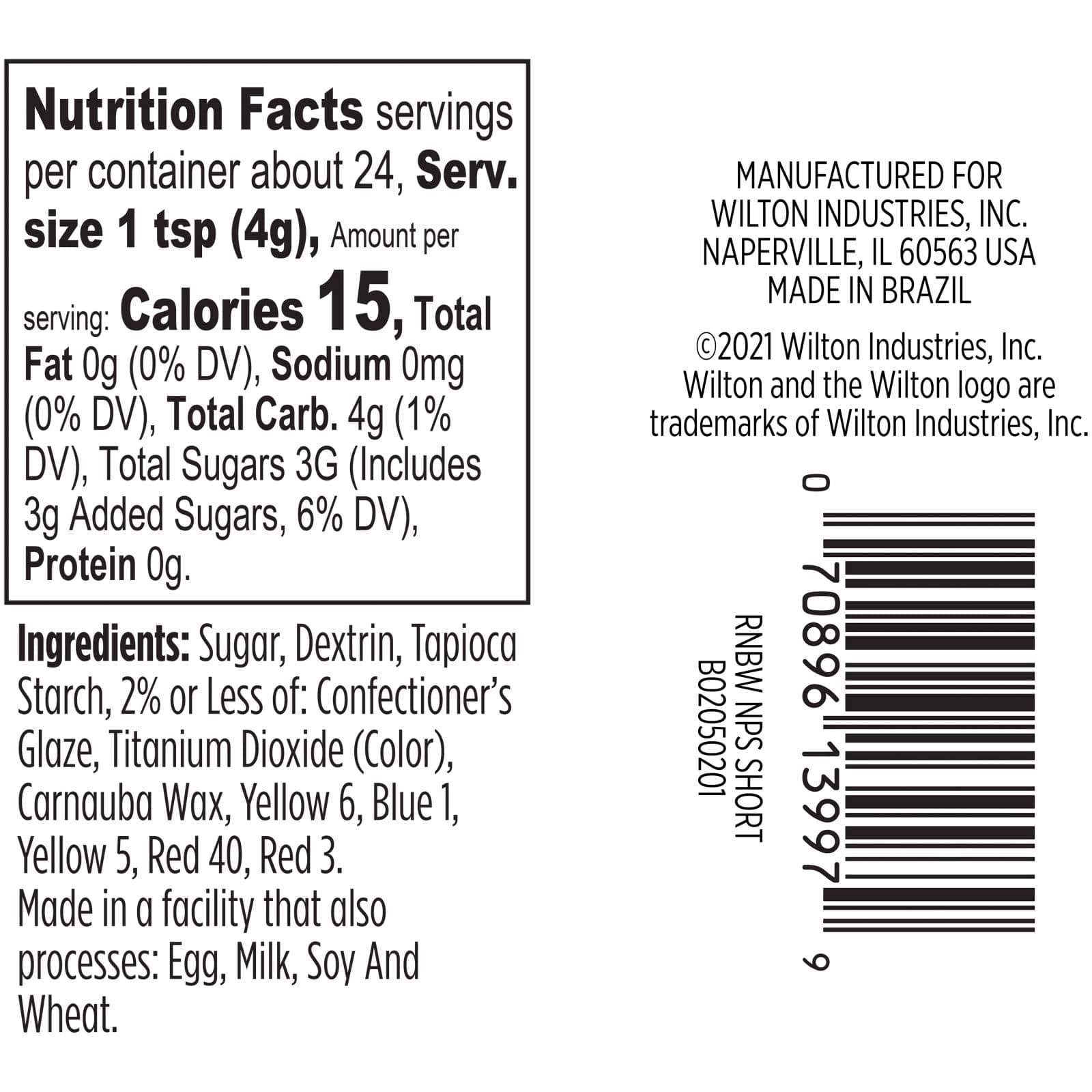 Wilton® 3.4oz. Rainbow Sprinkles