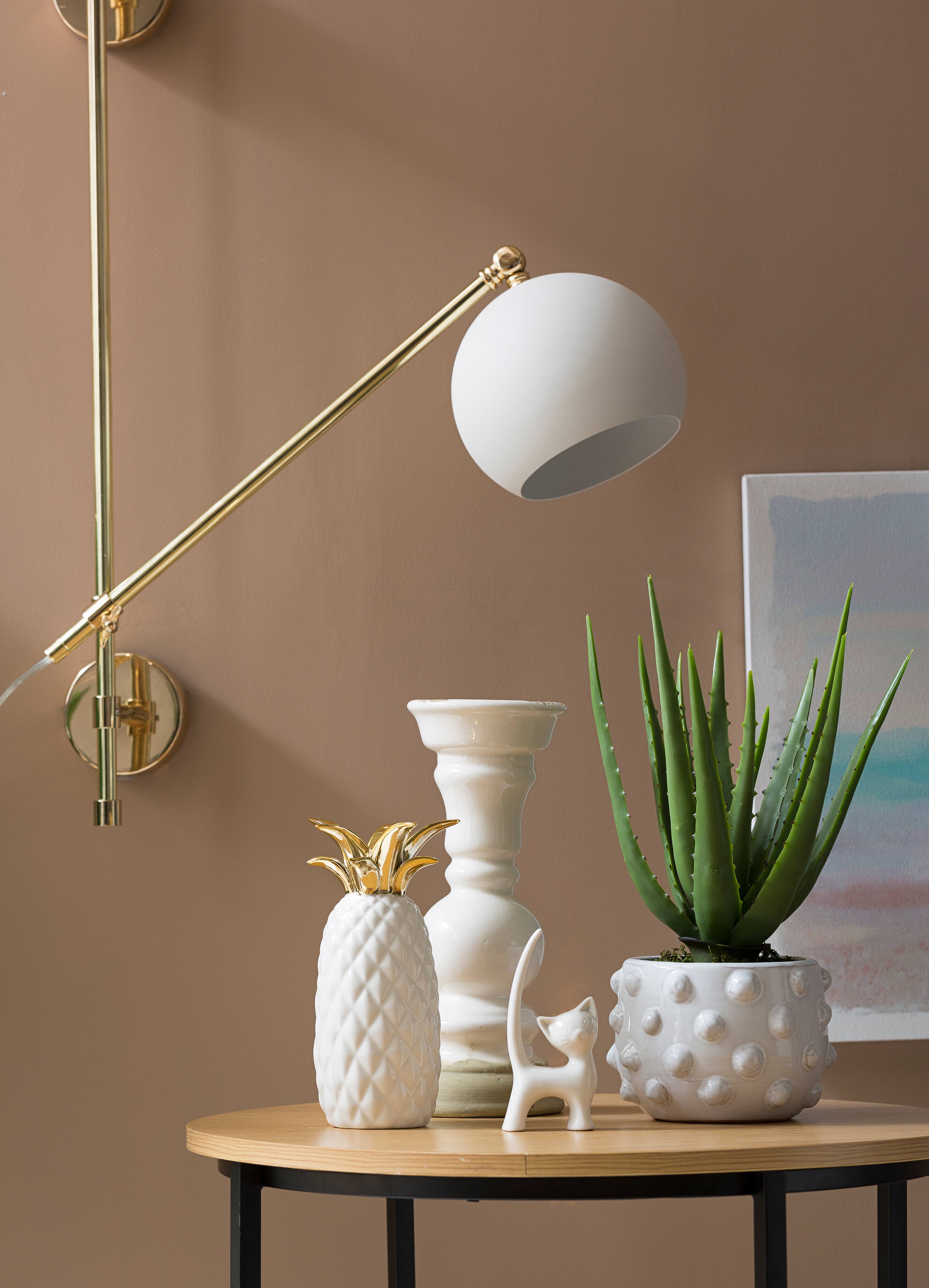 Hello Honey® 5.5" White Bubbled Design Terra Cotta Planter