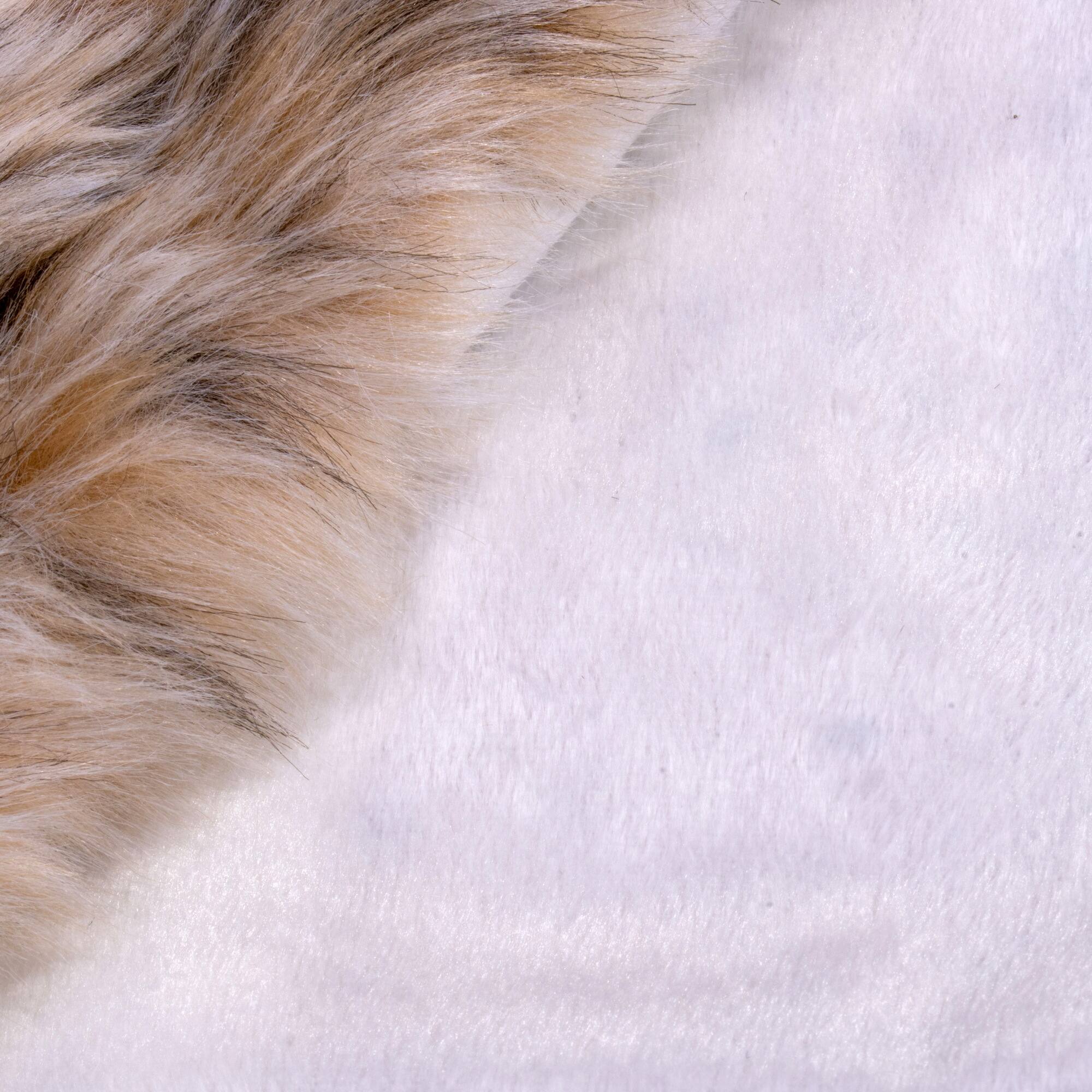 Vickerman 60" Snow White Lynx Faux Fur Tree Skirt