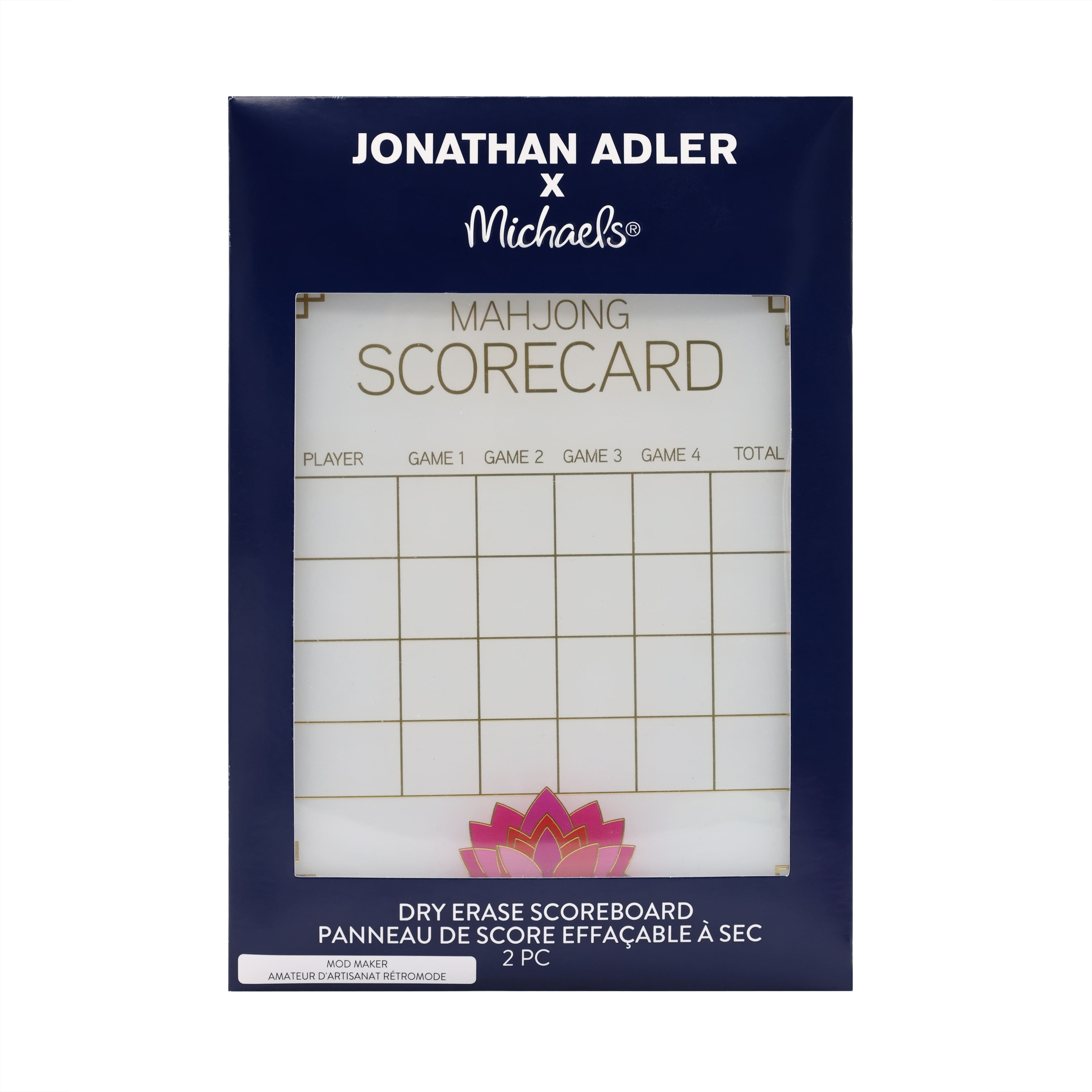 Jonathan Adler x Michaels Mahjong Scorecard Kit