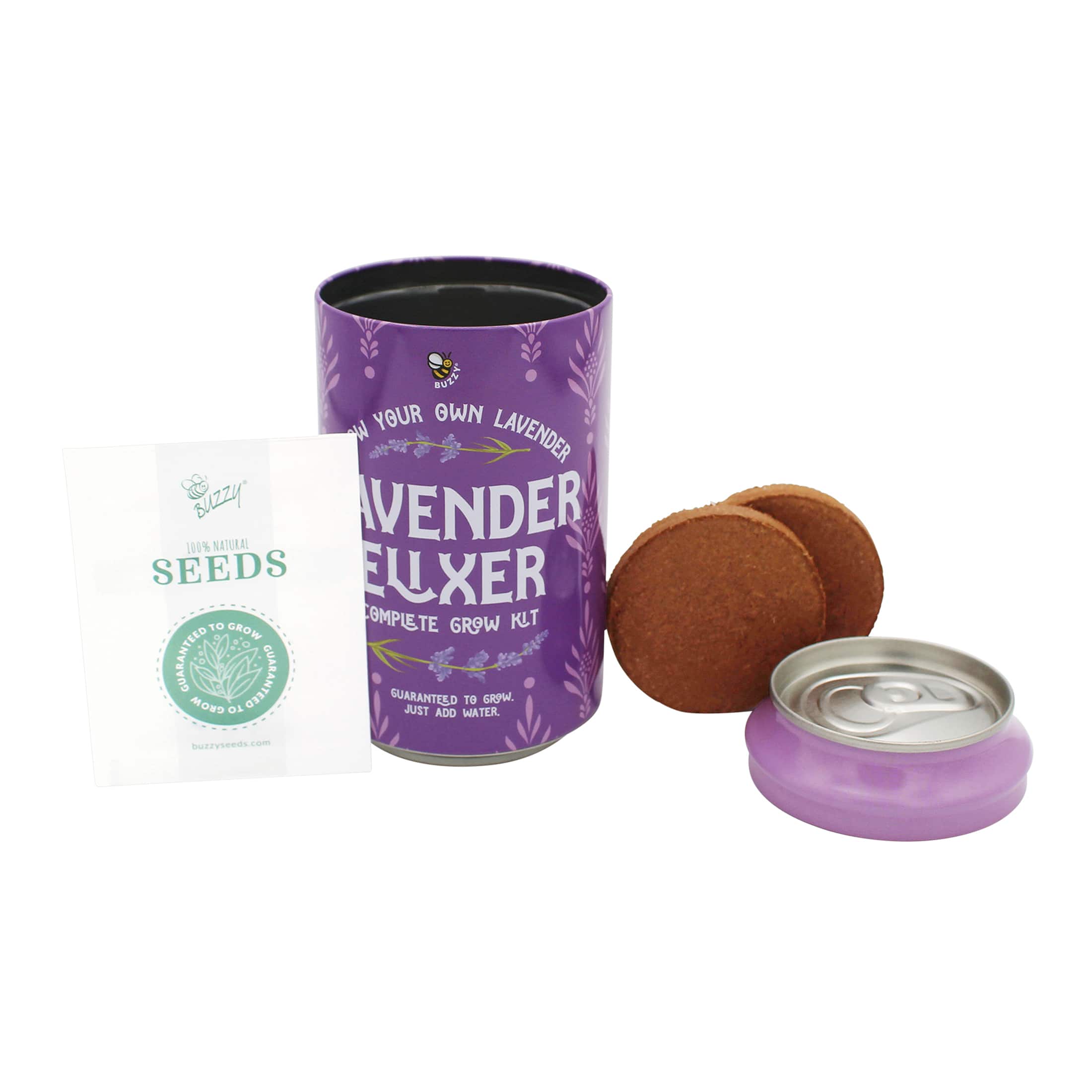 Buzzy® Lavender Soda Can Complete Grow Kit