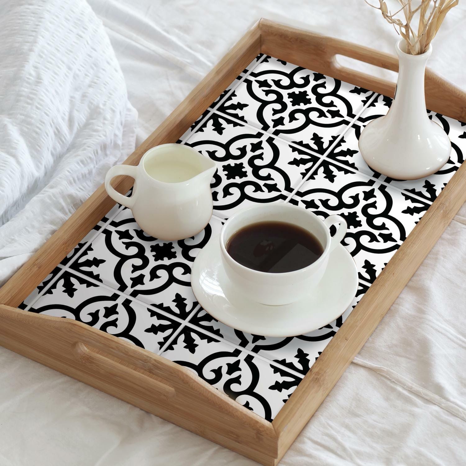 RoomMates Ornate Tile Backsplash Peel & Stick Giant Wall Decals