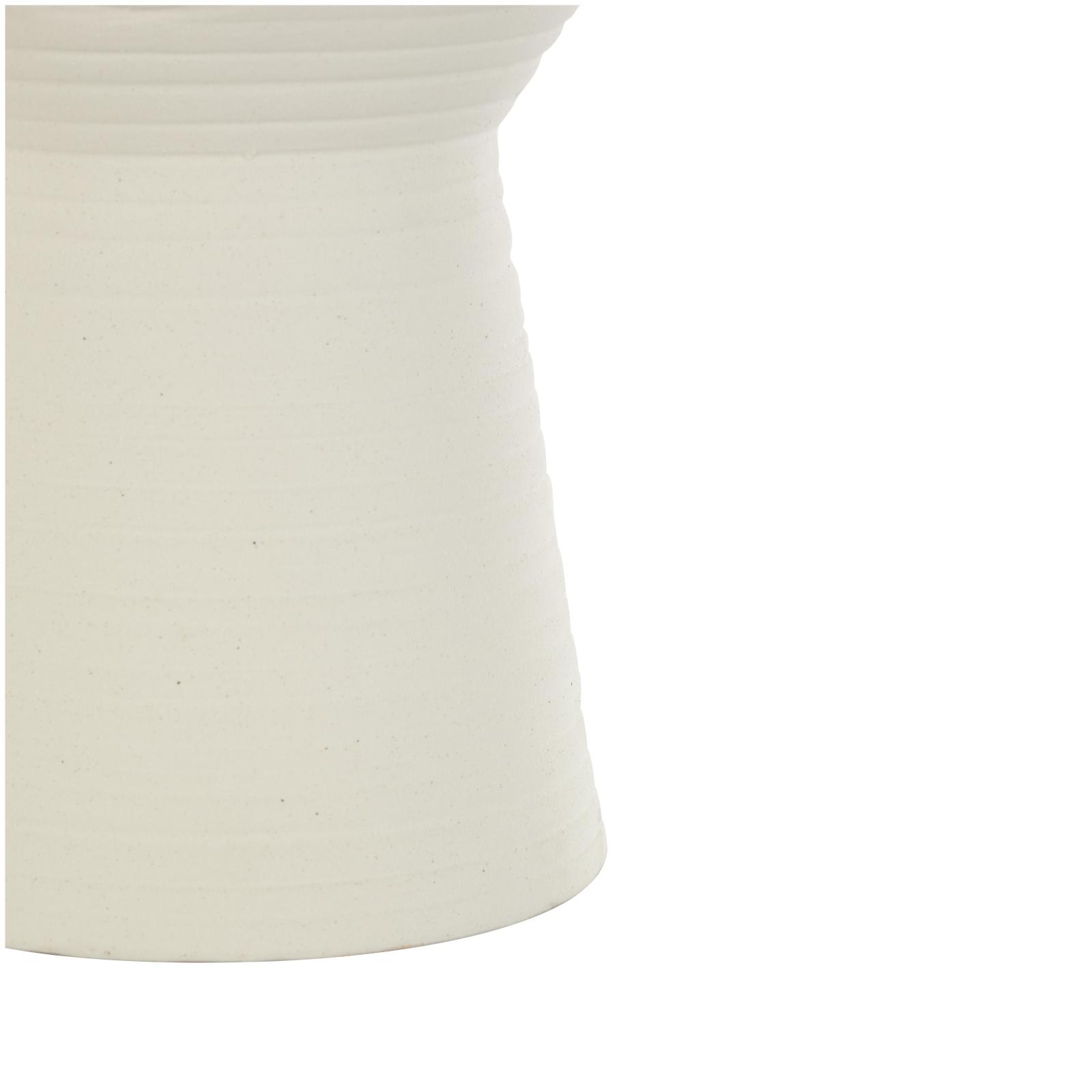 Ceramic Ribbed Cone Shaped Vase Set
