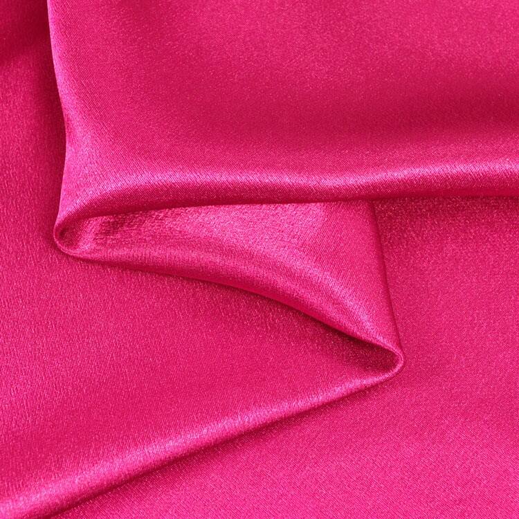 Fuchsia Crepe Back Satin