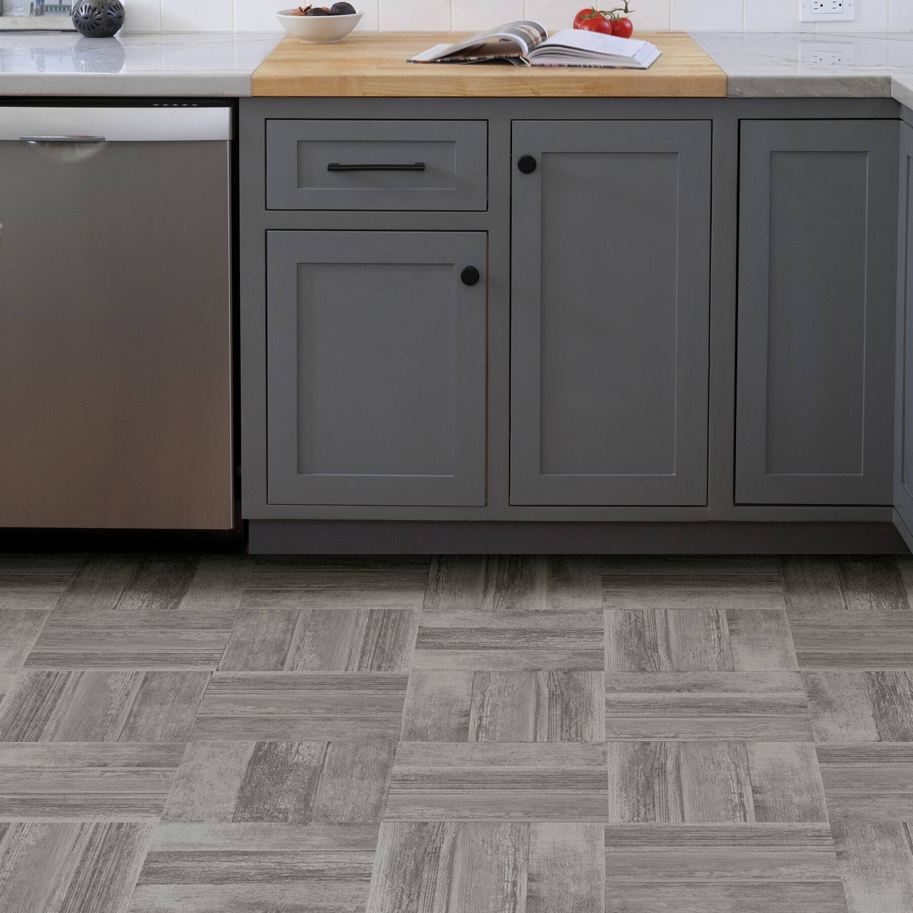 FloorPops Vanleer Peel & Stick Floor Tiles