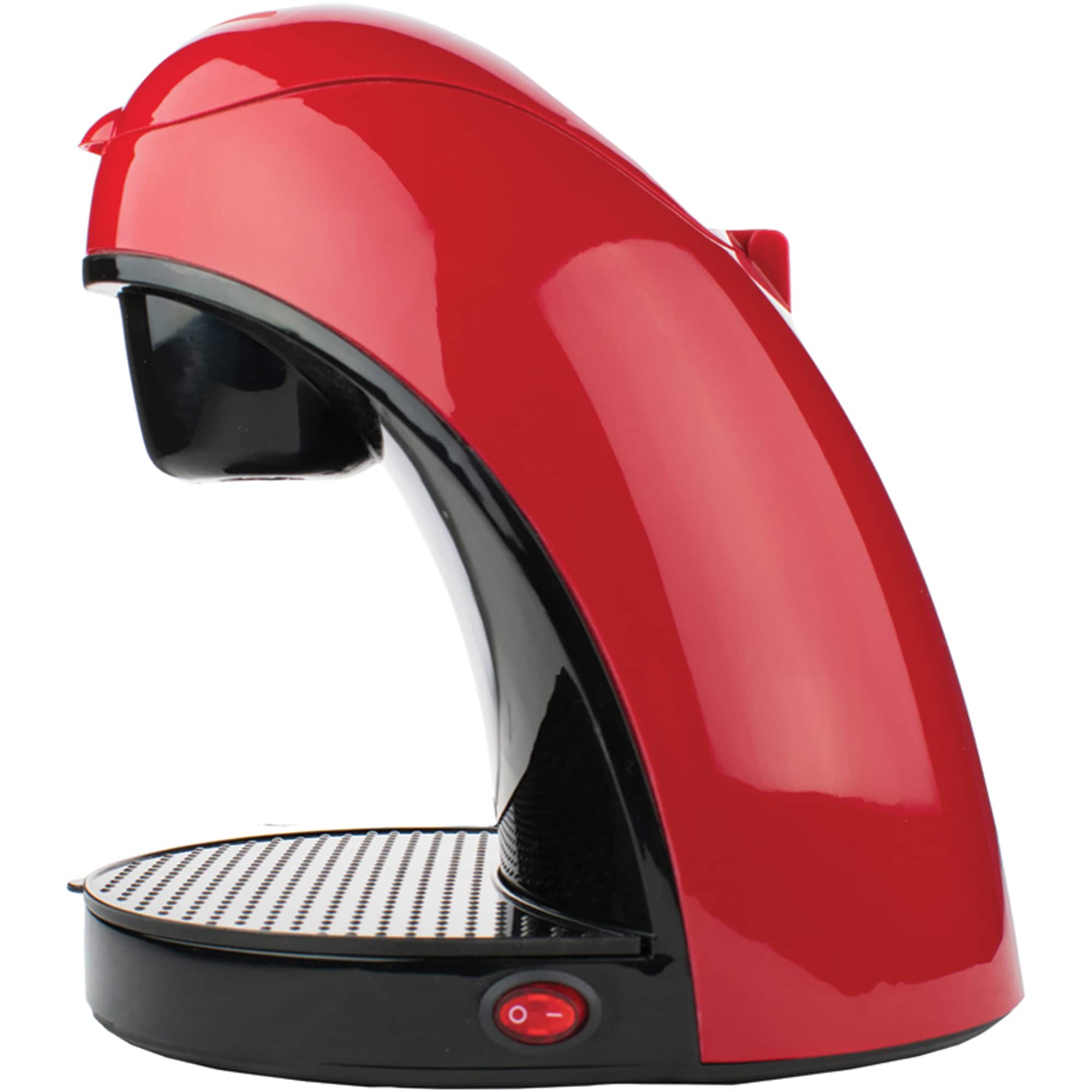 Brentwood Red Single-Serve Coffee Maker with Porcelain Mug