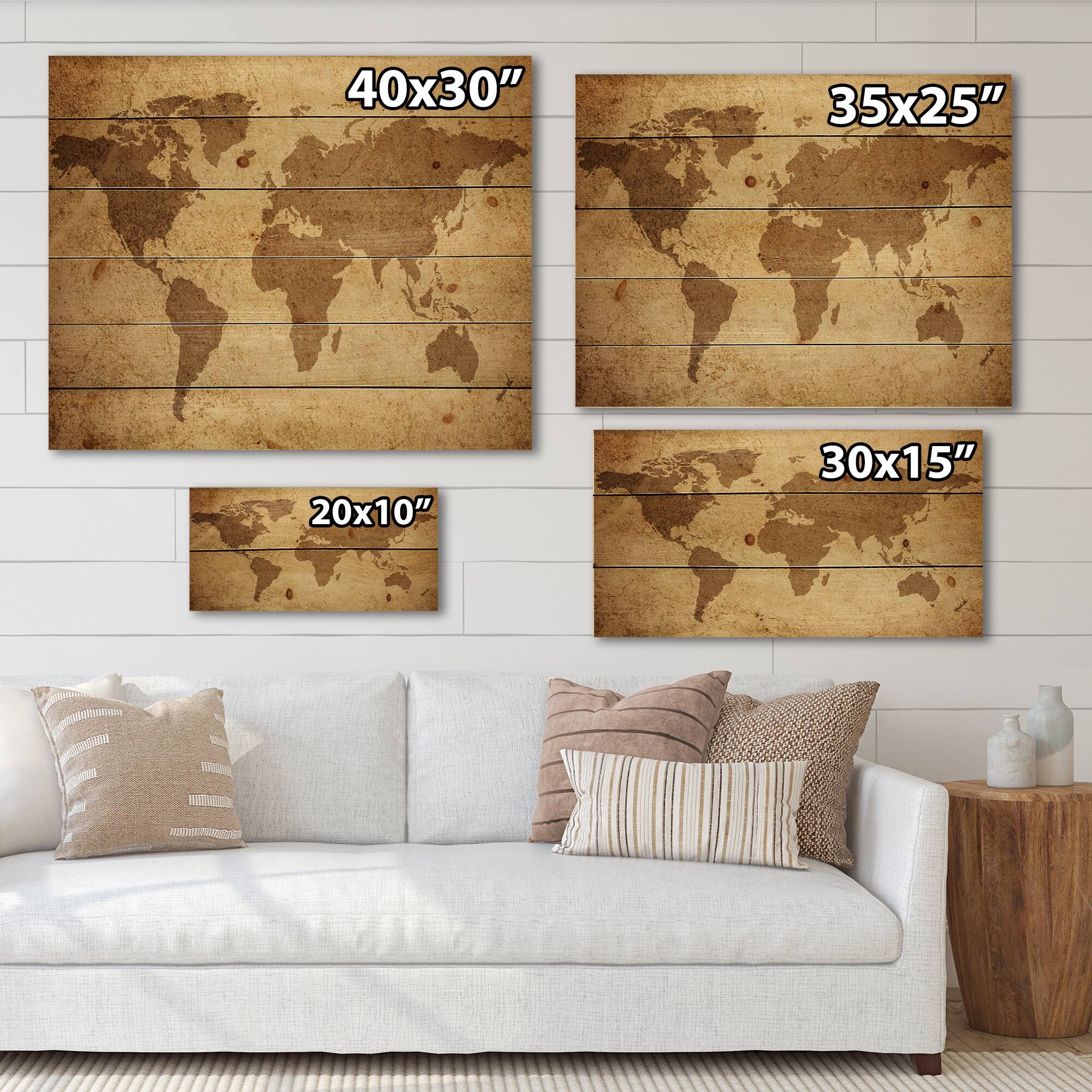 Designart - Ancient Map of The World V