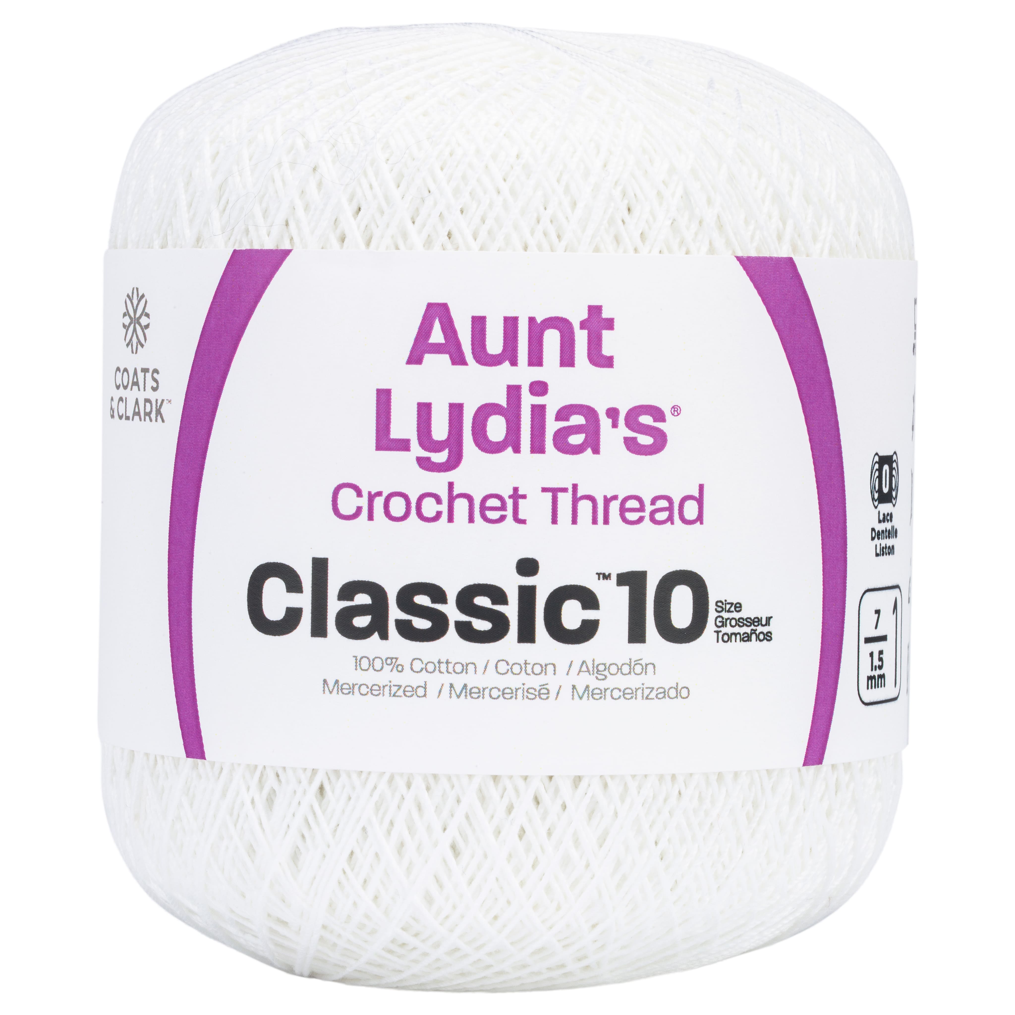 15 Pack: Aunt Lydia's® Classic™ Cotton Crochet Thread