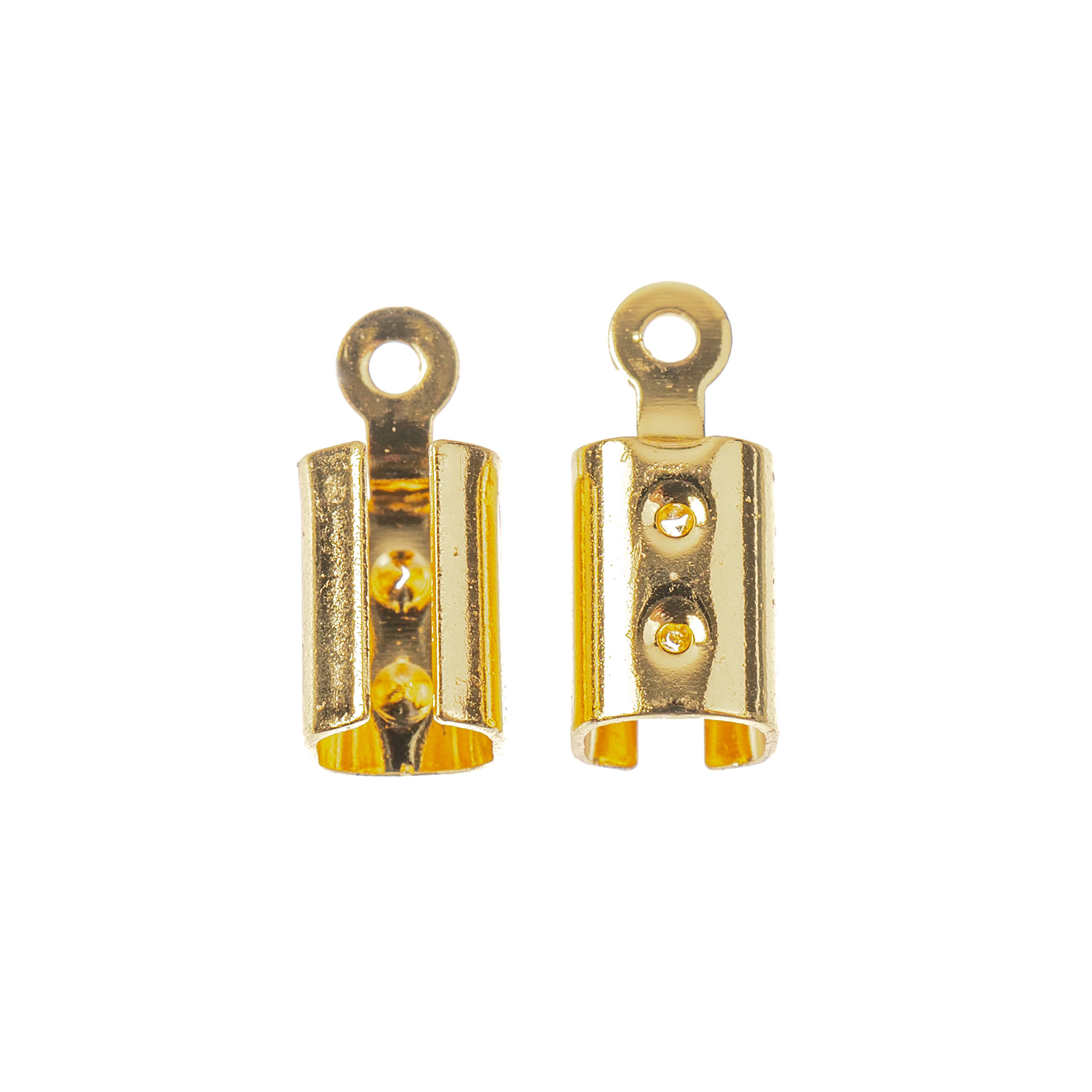 12mm Metal Cord End Crimps, 10ct. by Bead Landing™