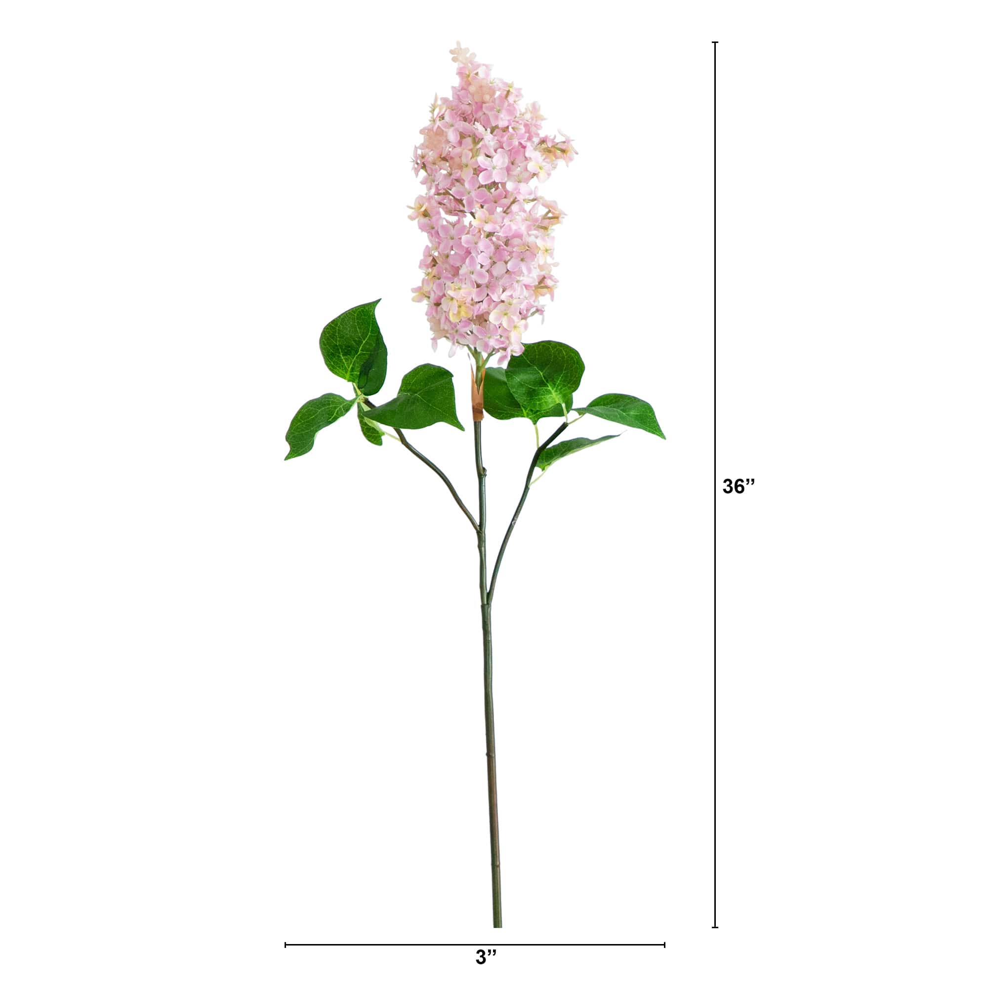 36" Pink Lilac Flower Stems, 3ct.