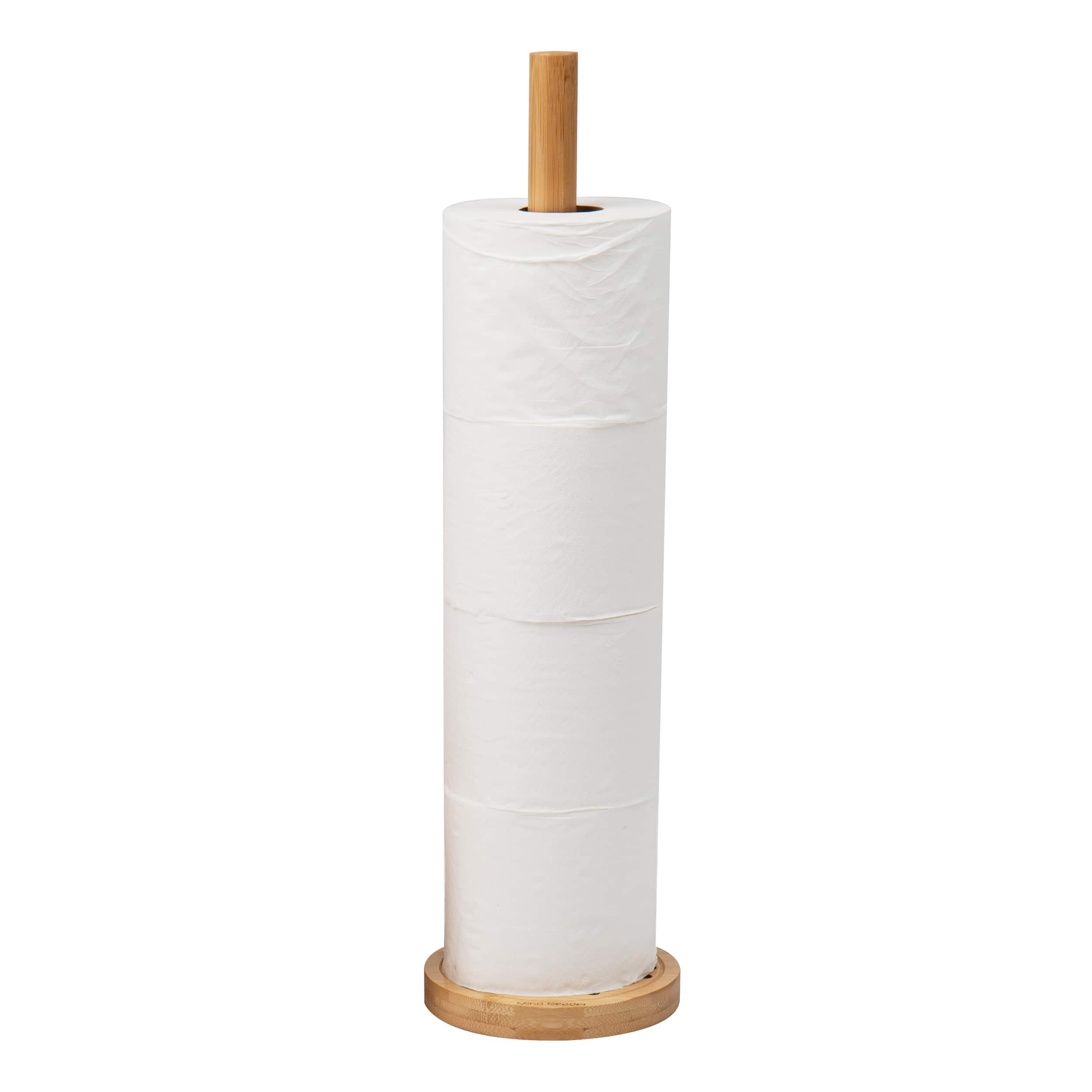 Mind Reader Lattice Bamboo Tissue Box Cover & Toilet Paper Holder Set