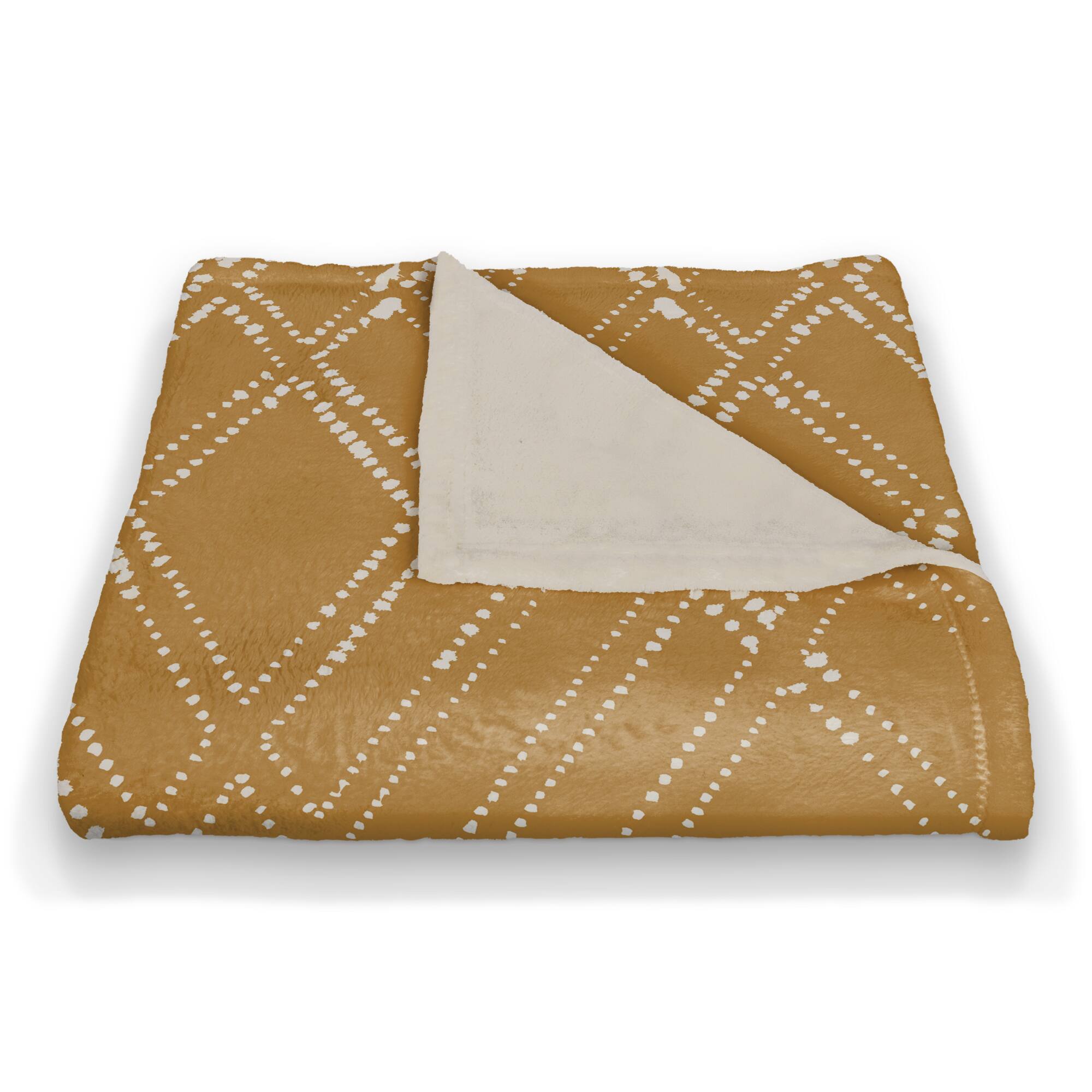 Diamond Coral Fleece Blanket