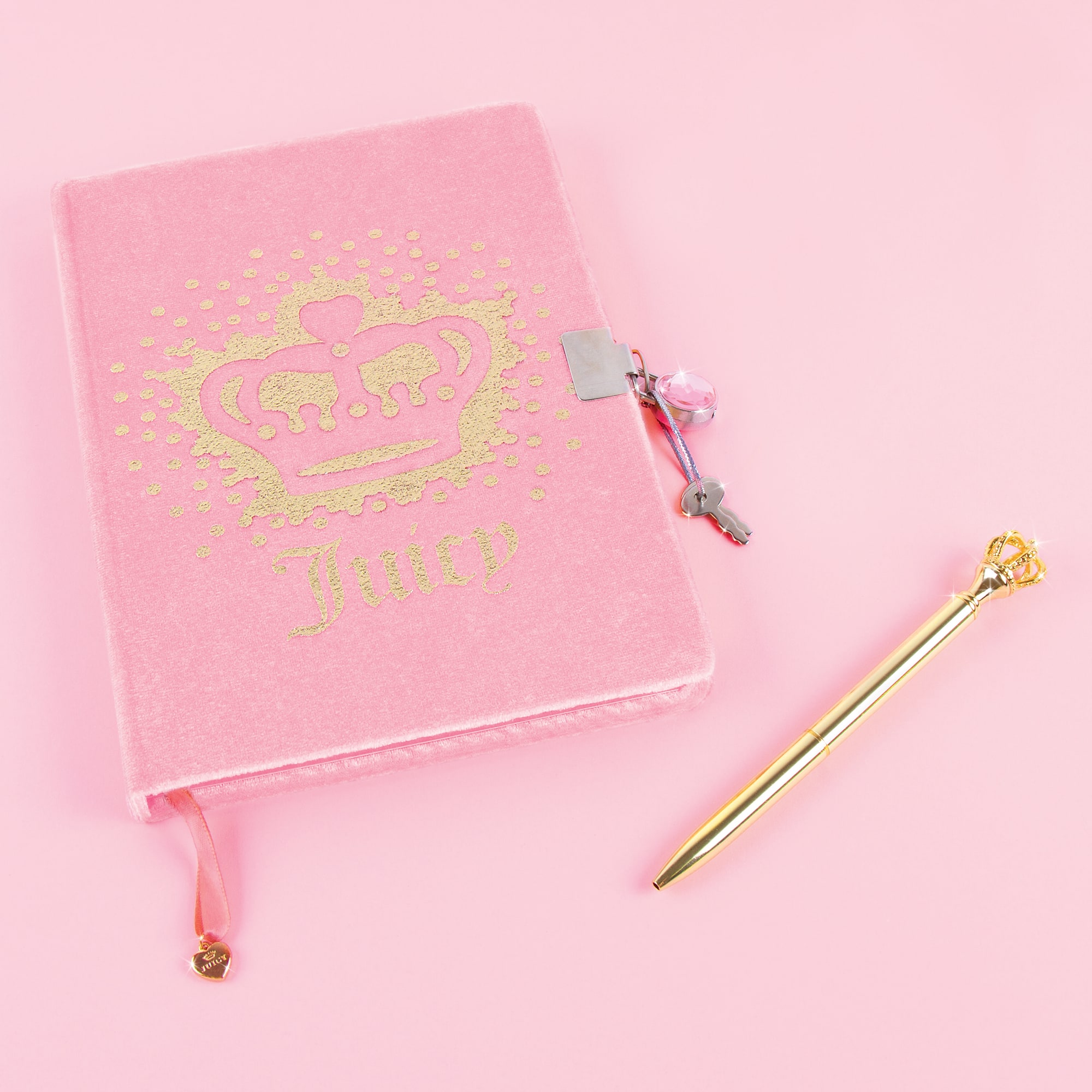 Make It Real Juicy Couture Velvet Locking Journal & Pen Set