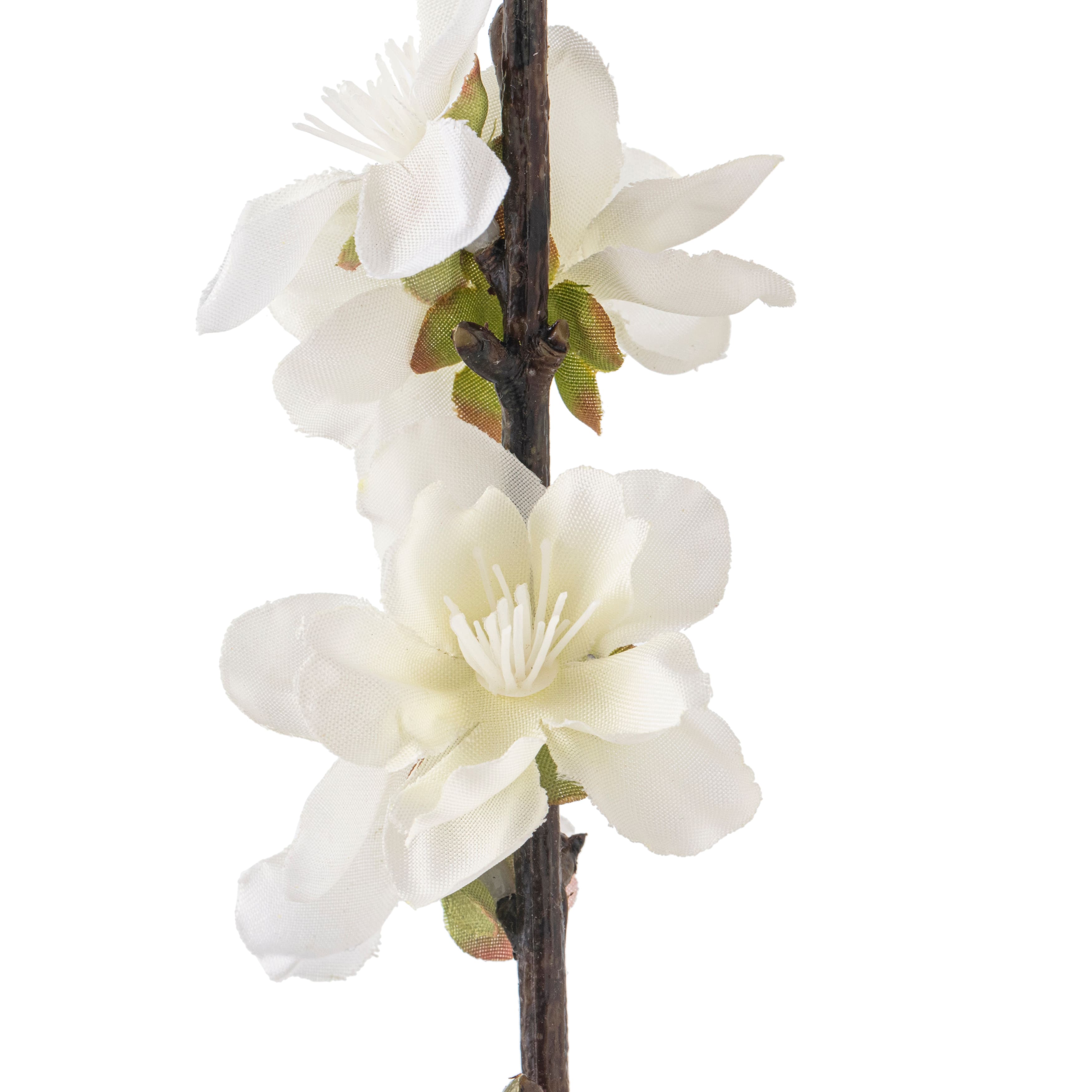 12 Pack: Off-White Peach Blossom Spray by Ashland®