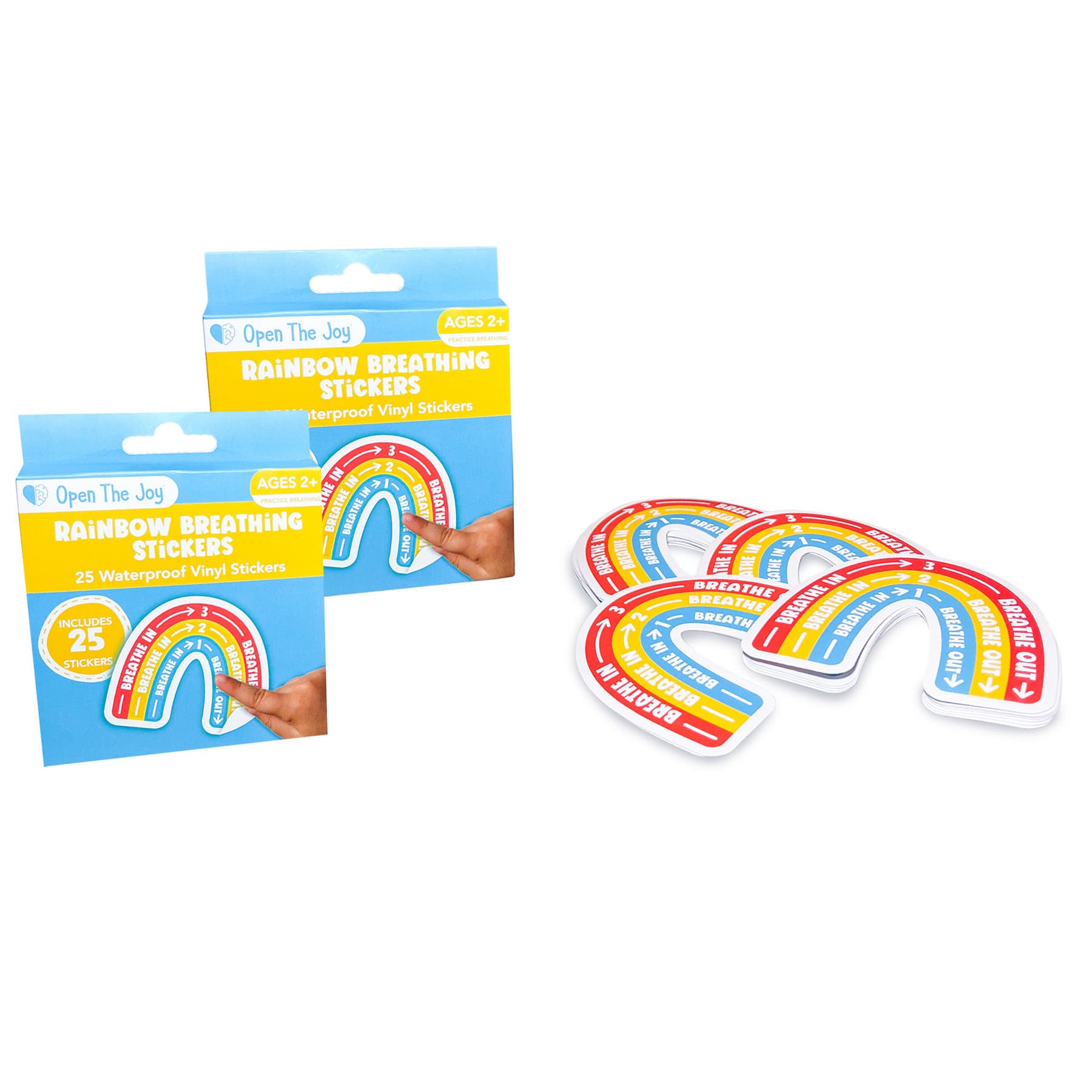 Rainbow Breathing Sticker Class Packs, 2ct.