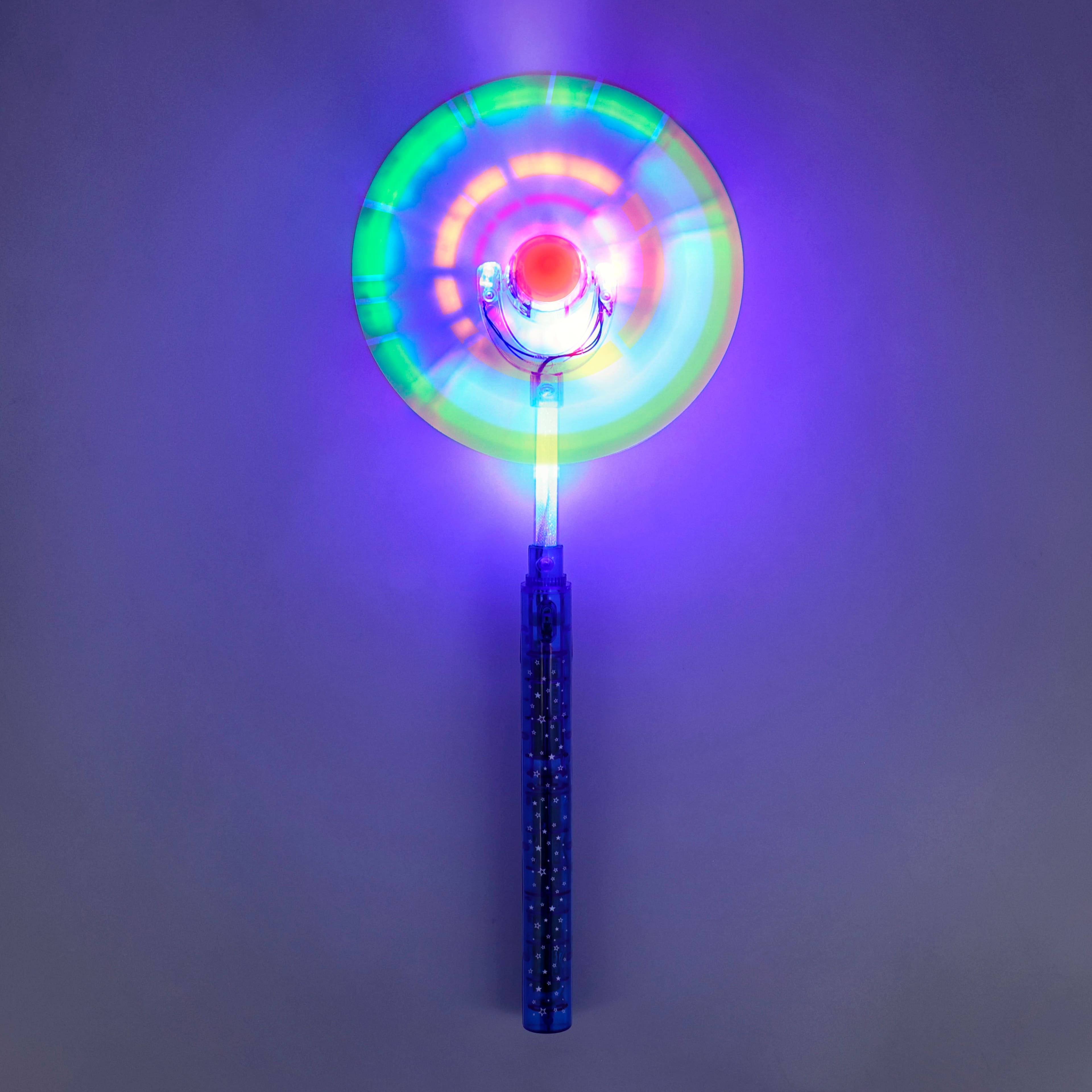 Red, White & Blue 16.5" Blue Light-Up Windmill Wand by Creatology™