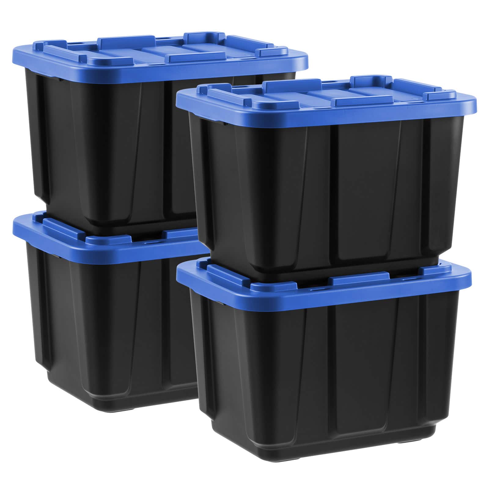 Iris® 12 Gal. Blue Stackable Storage Totes, 4 Ct