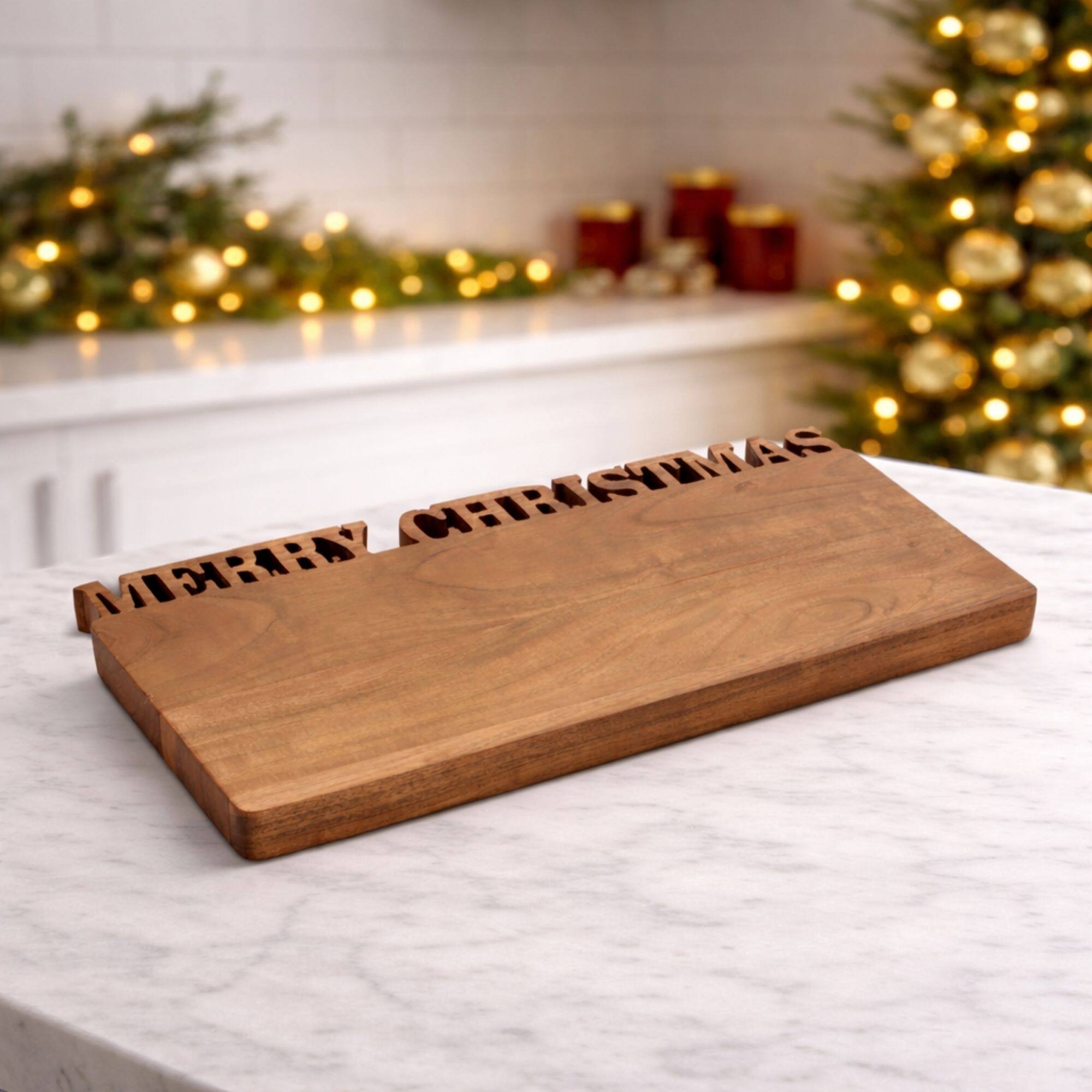 Melrose 18" Wood Merry Christmas Cutting Board
