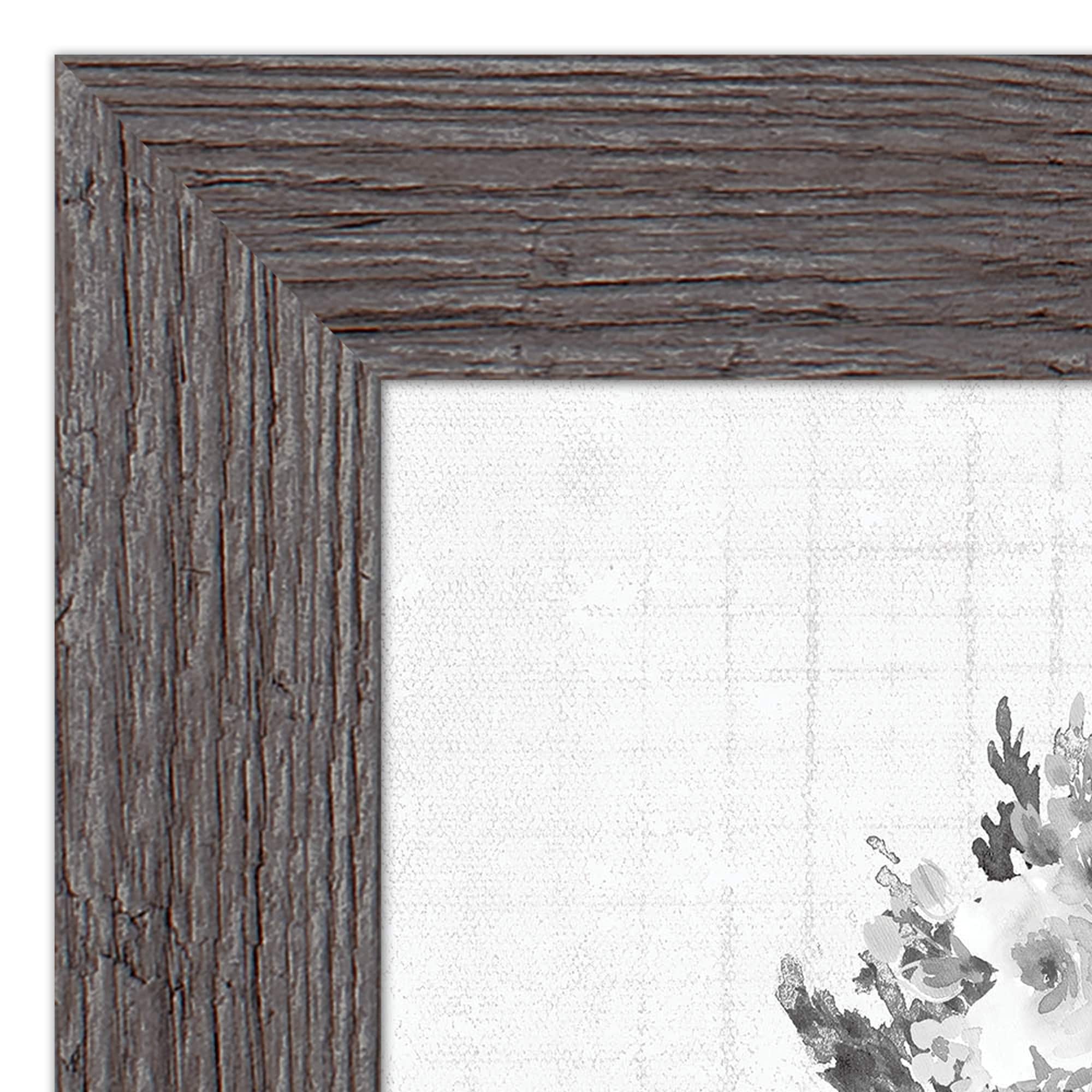Floral Gray Bike Framed Print Wall Hanging