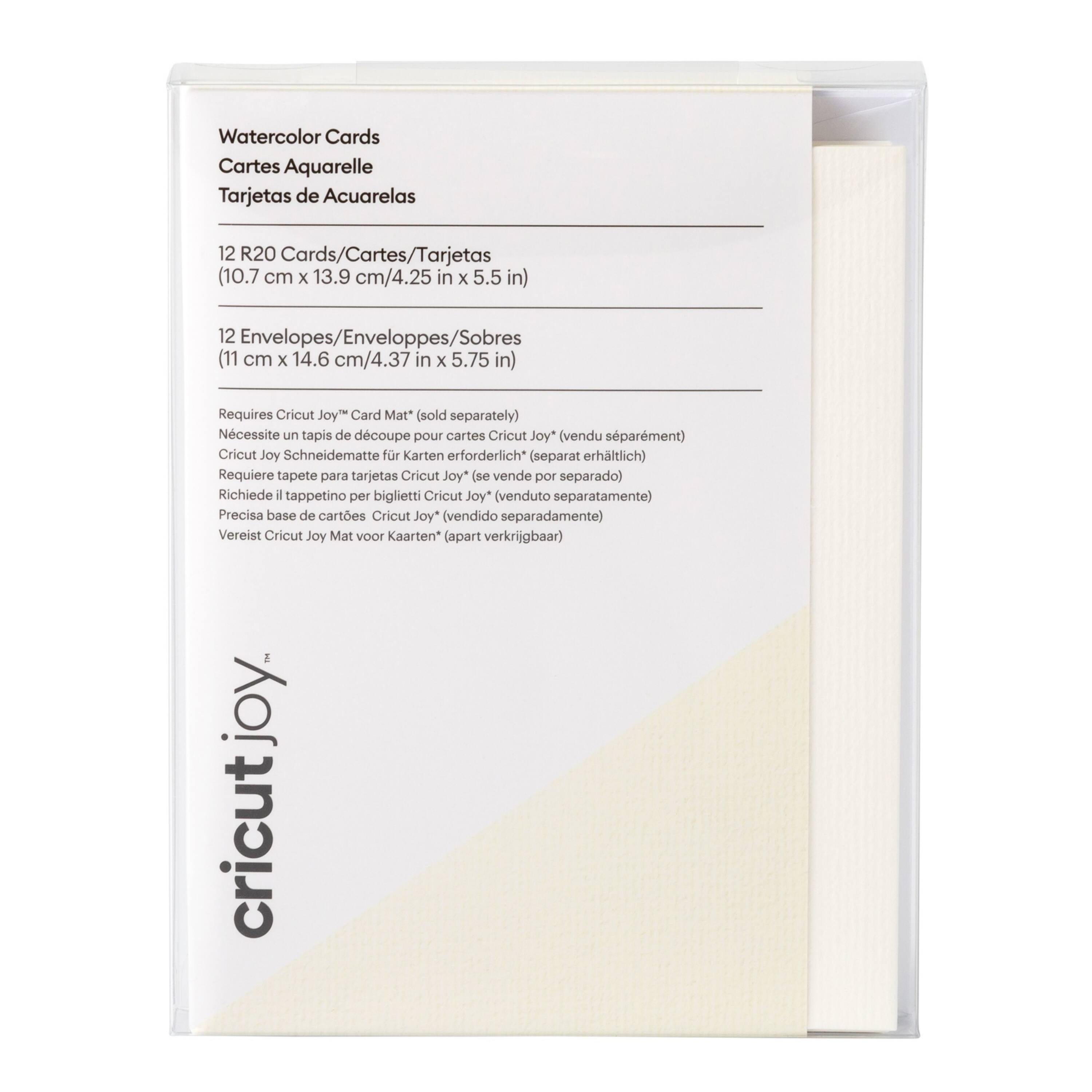 Cricut Joy™ 4.25" x 5.5" Watercolour Cards & Envelopes