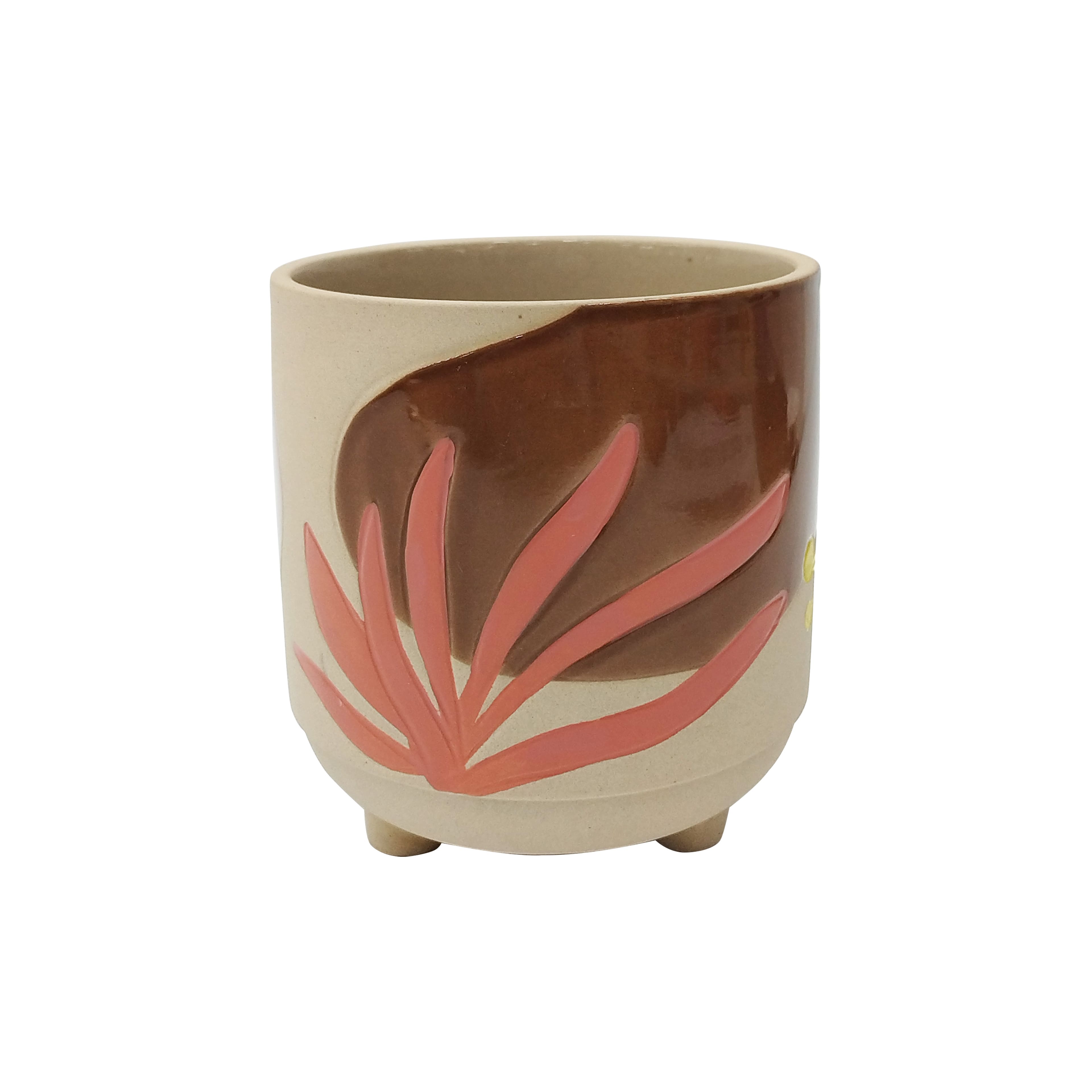 6" Tropical Ceramic Planter by Ashland®