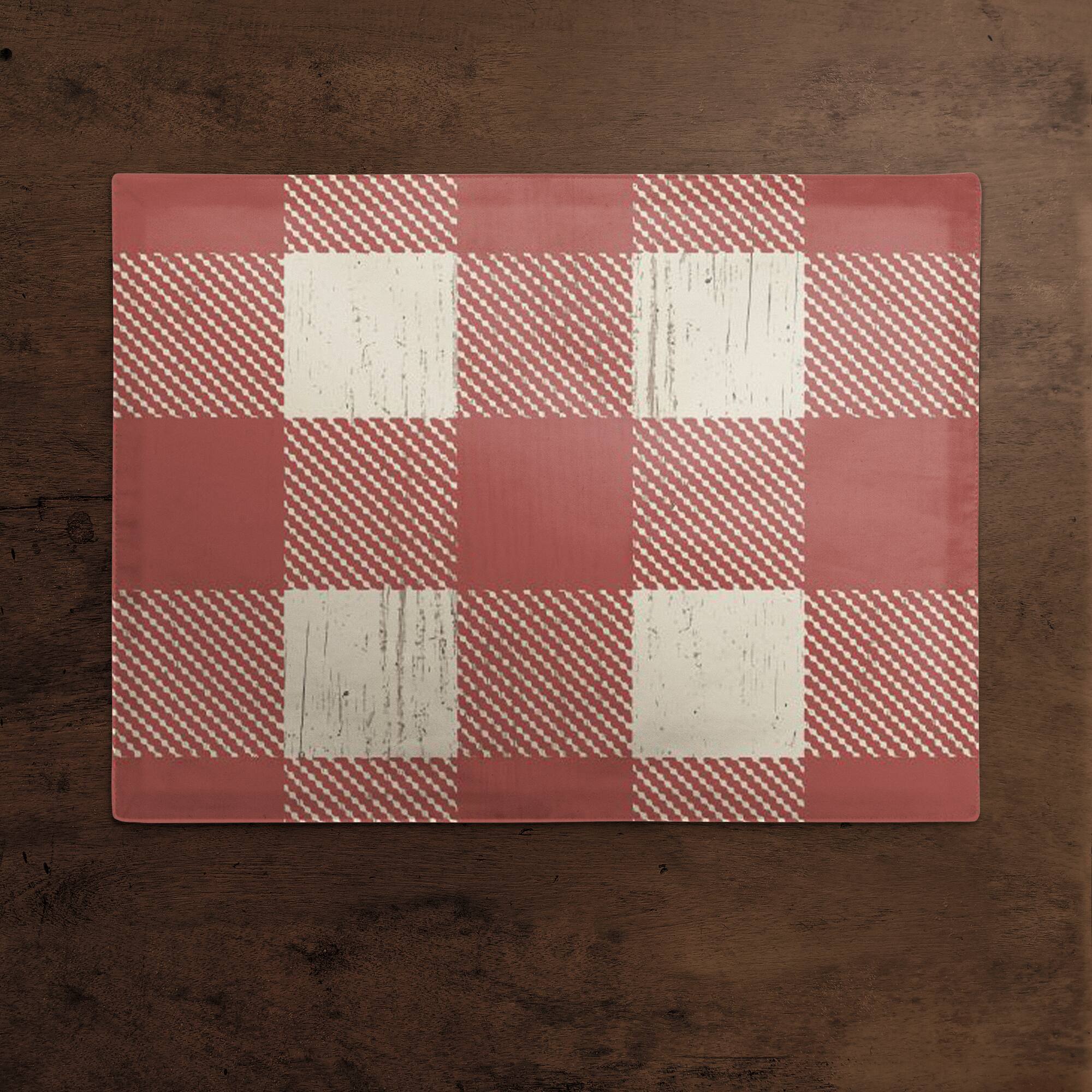 Red Buffalo Check Cotton Twill Placemat