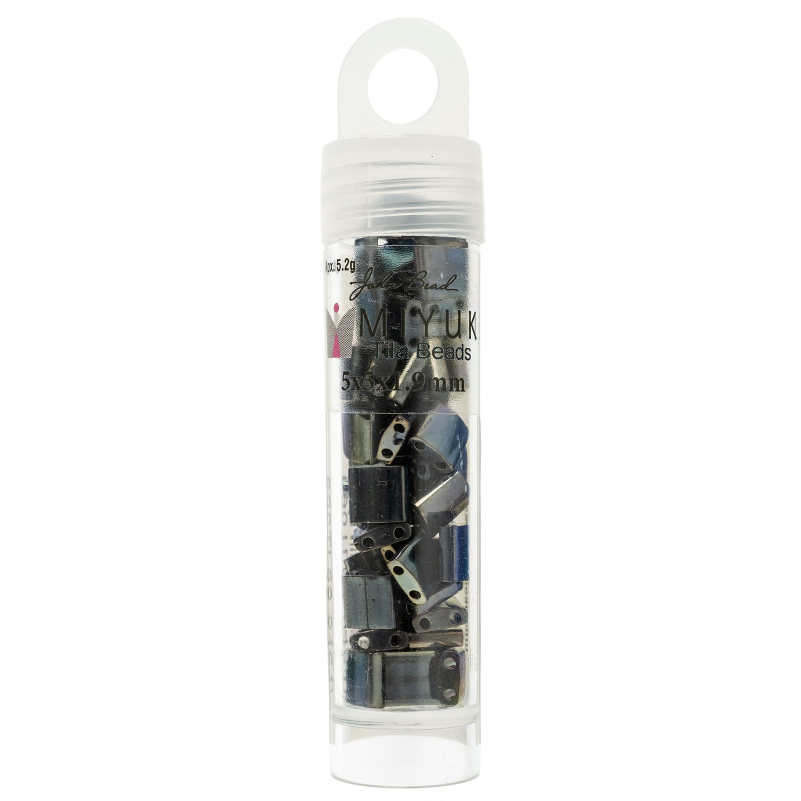 Miyuki® TILA® 5mm Opaque Metallic Matte Glass Beads Vial