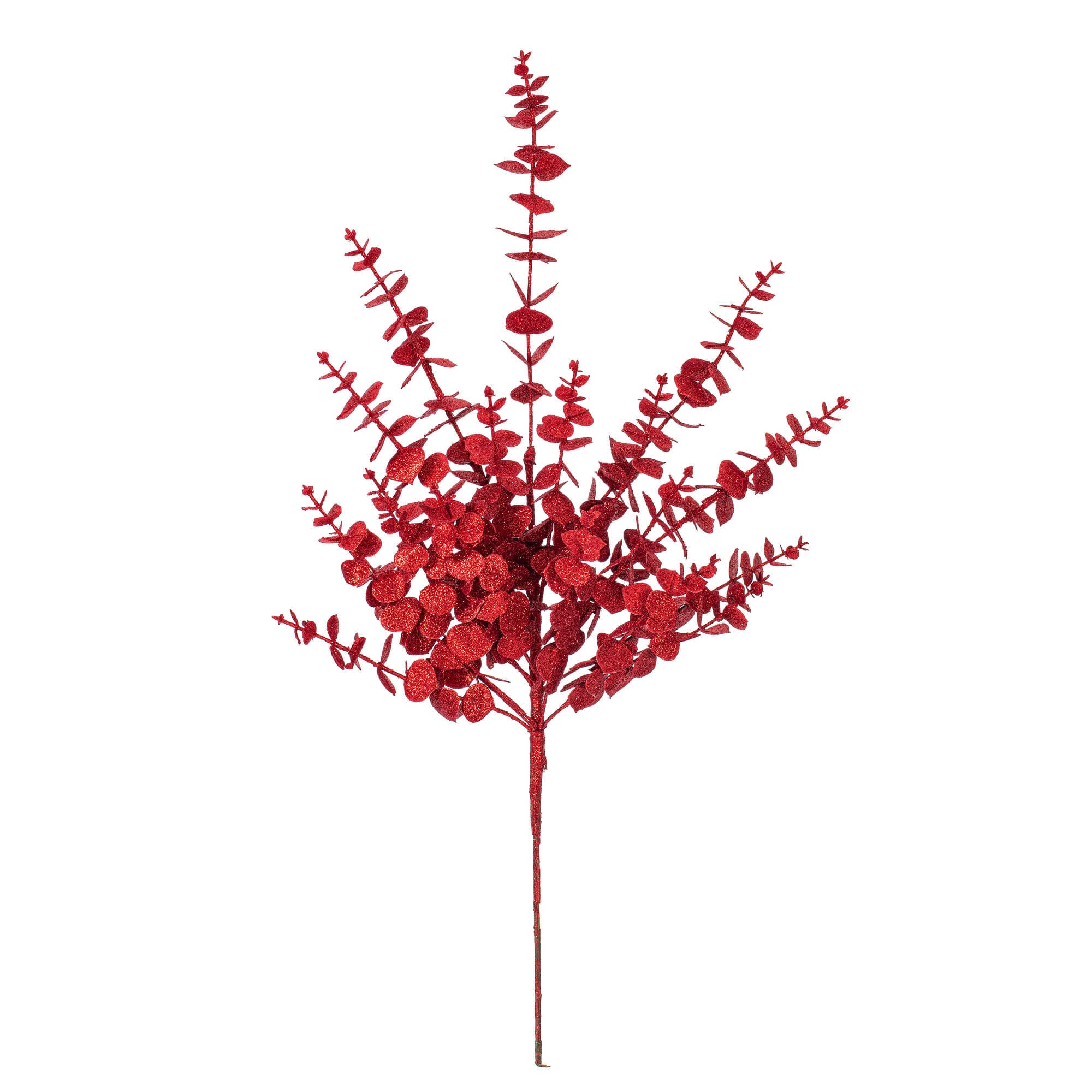 Vickerman 28" Red Artificial Eucalyptus Glitter Sprays, 2ct.