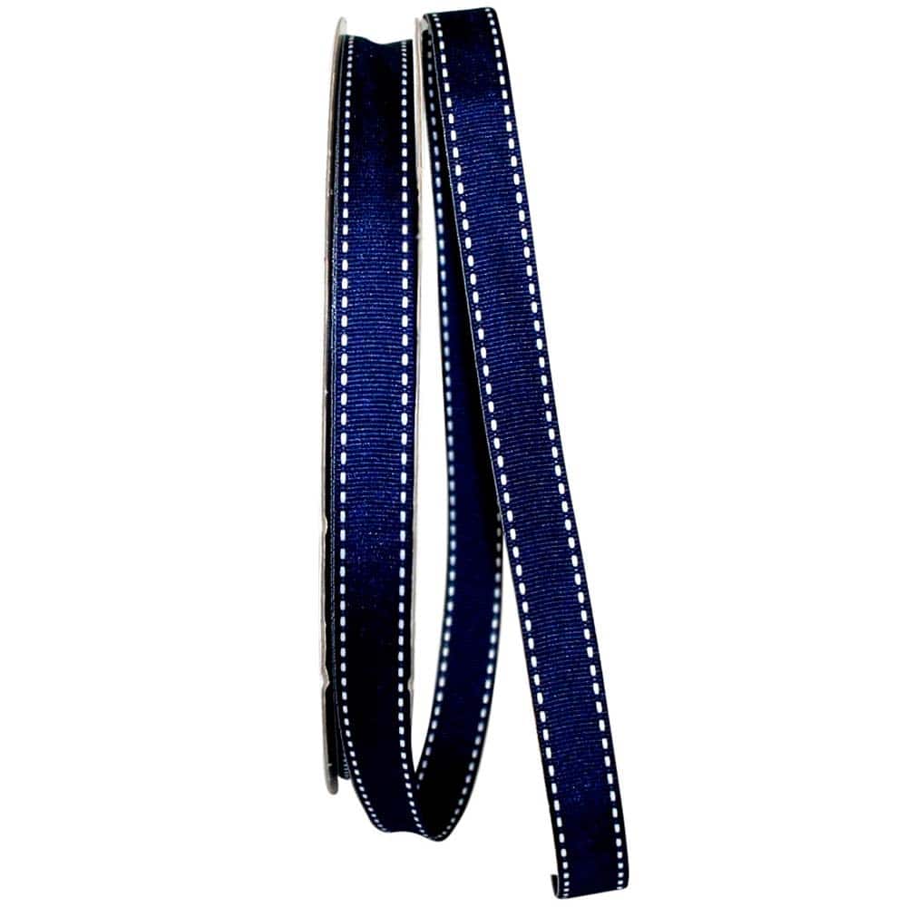 JAM Paper 5/8" x 50yd. Grosgrain Saddle Stitch Ribbon