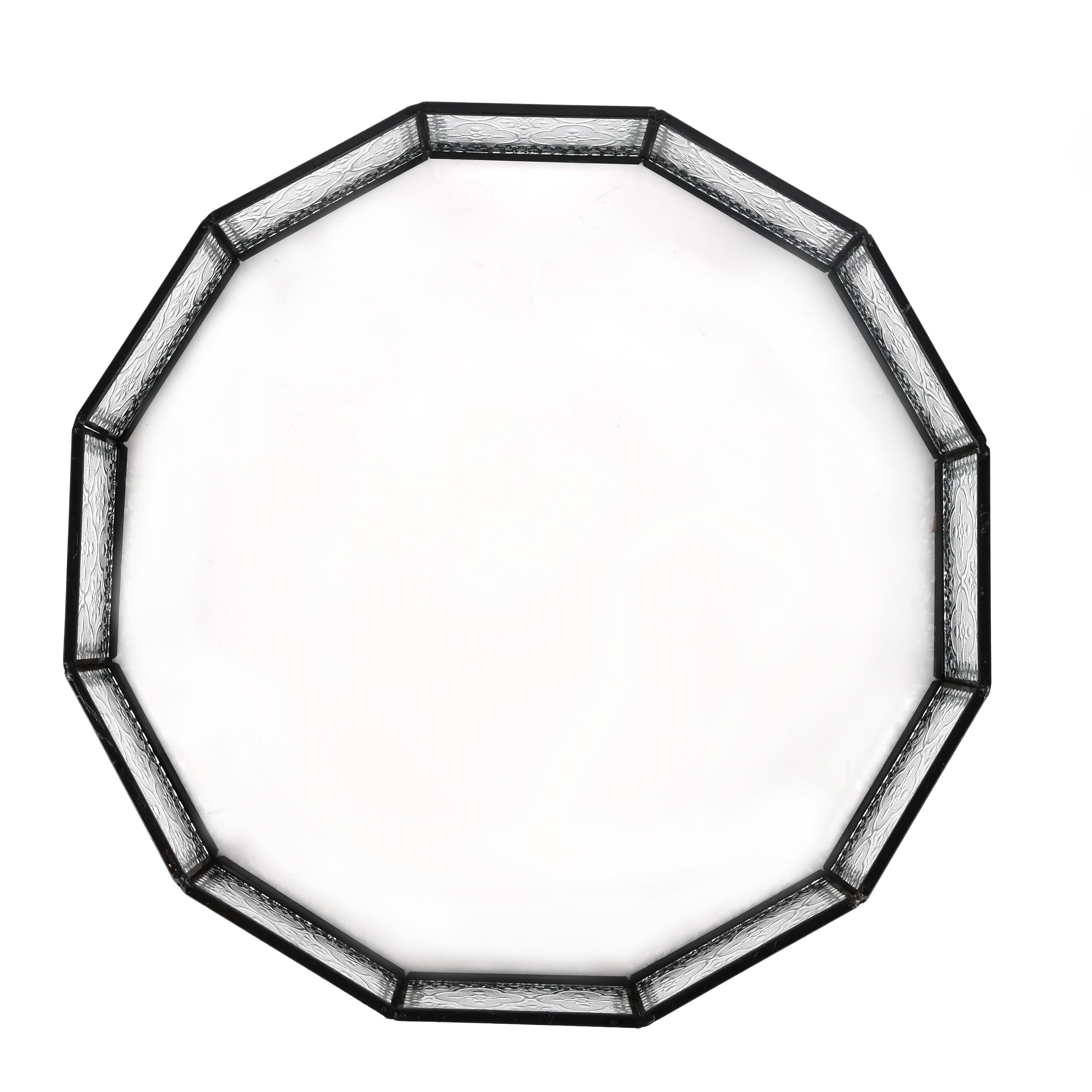 12" Etched Round Glass Tray by Ashland®