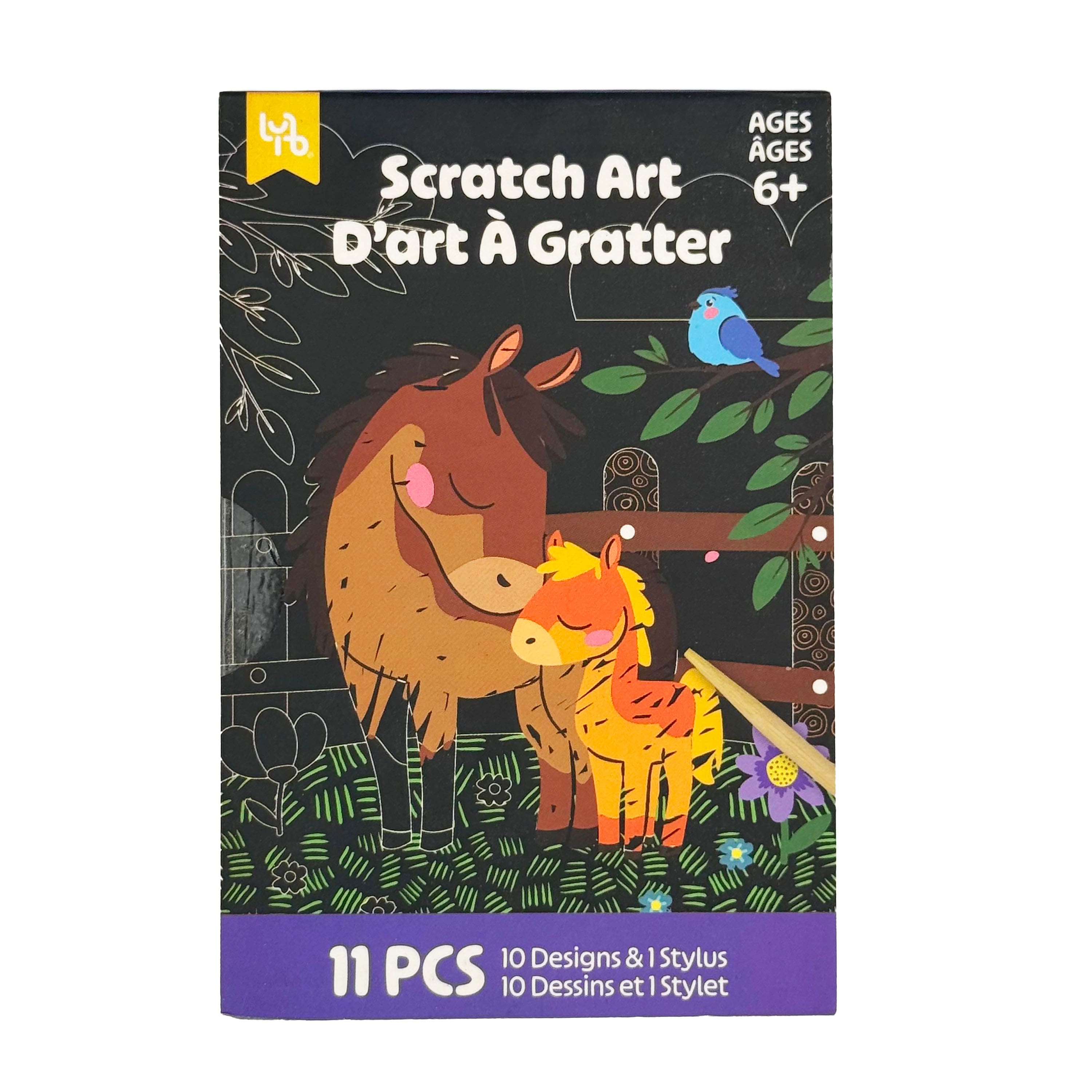 Little Yellow Bicycle® Pony Mini Scratch Art Kit