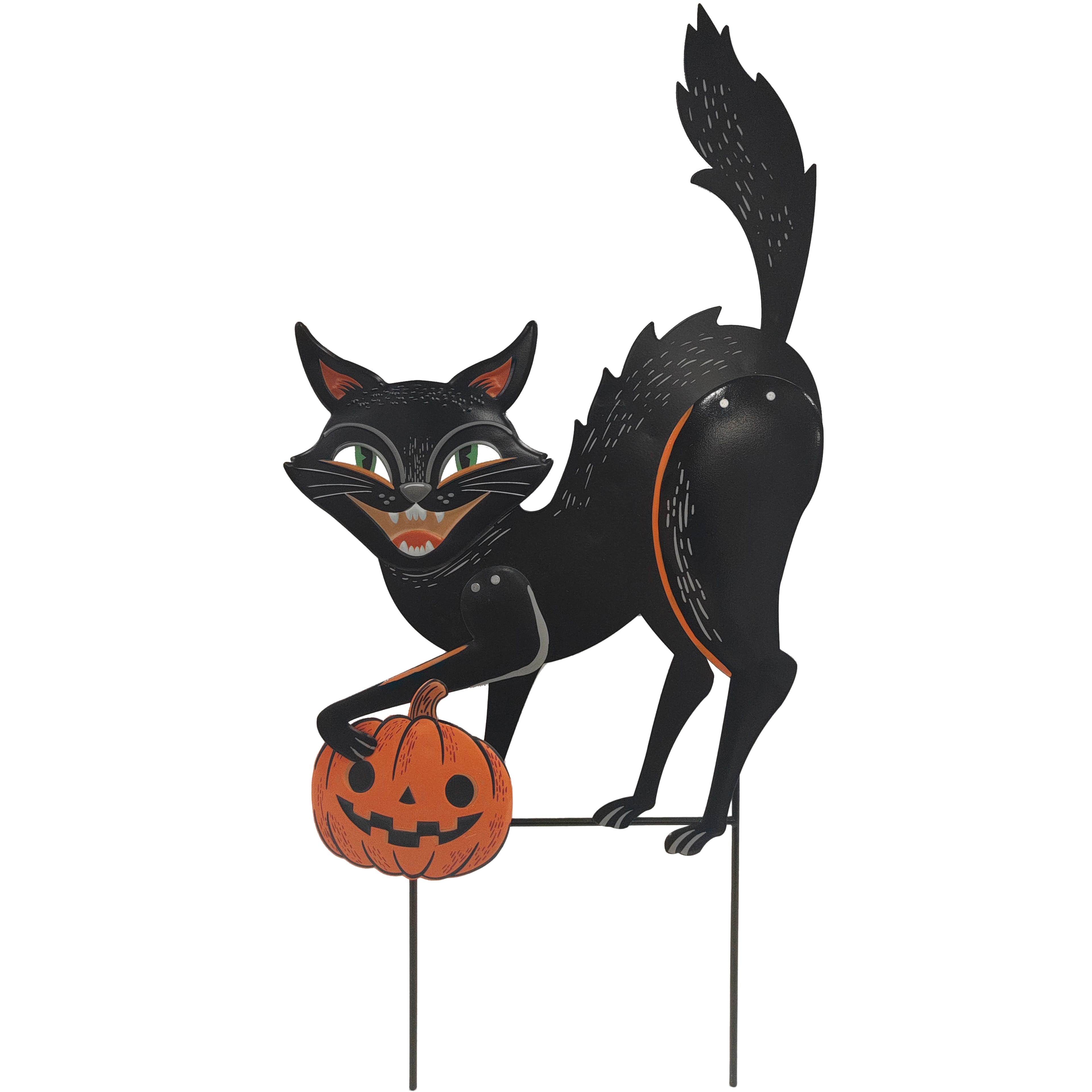 27.5" Black Cat Metal Yard Stake by Ashland®