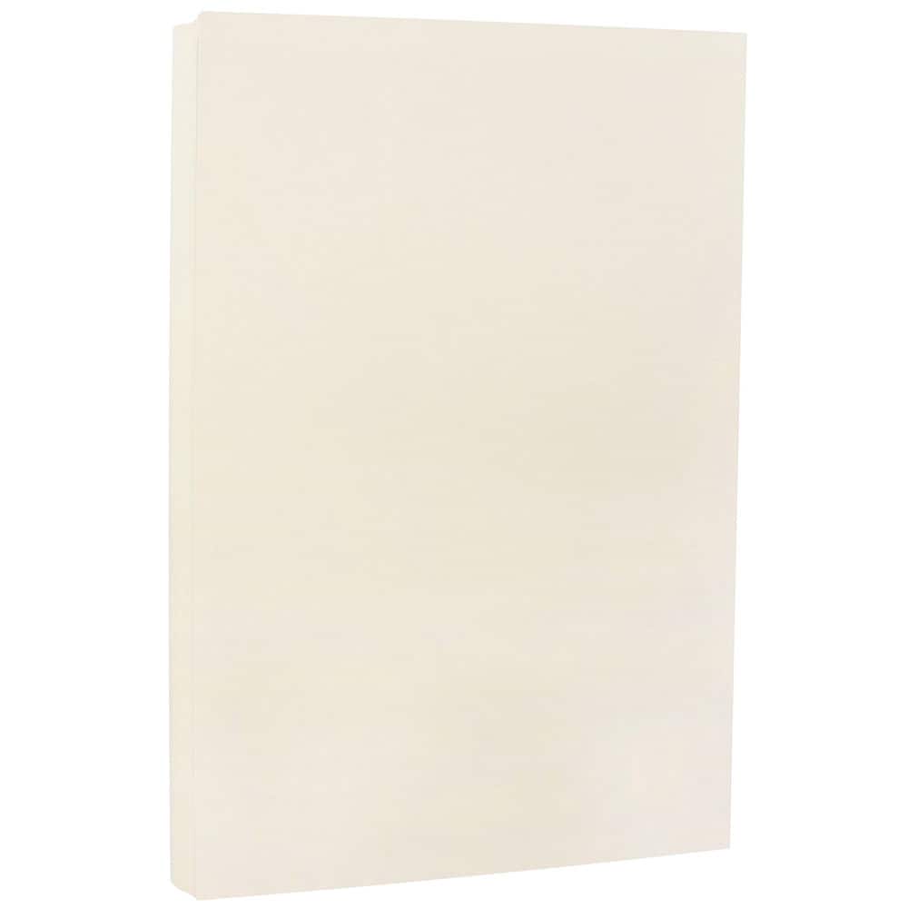 JAM Paper White Wove Strathmore 8.5" x 14" 80lb. Cardstock, 50 Sheets