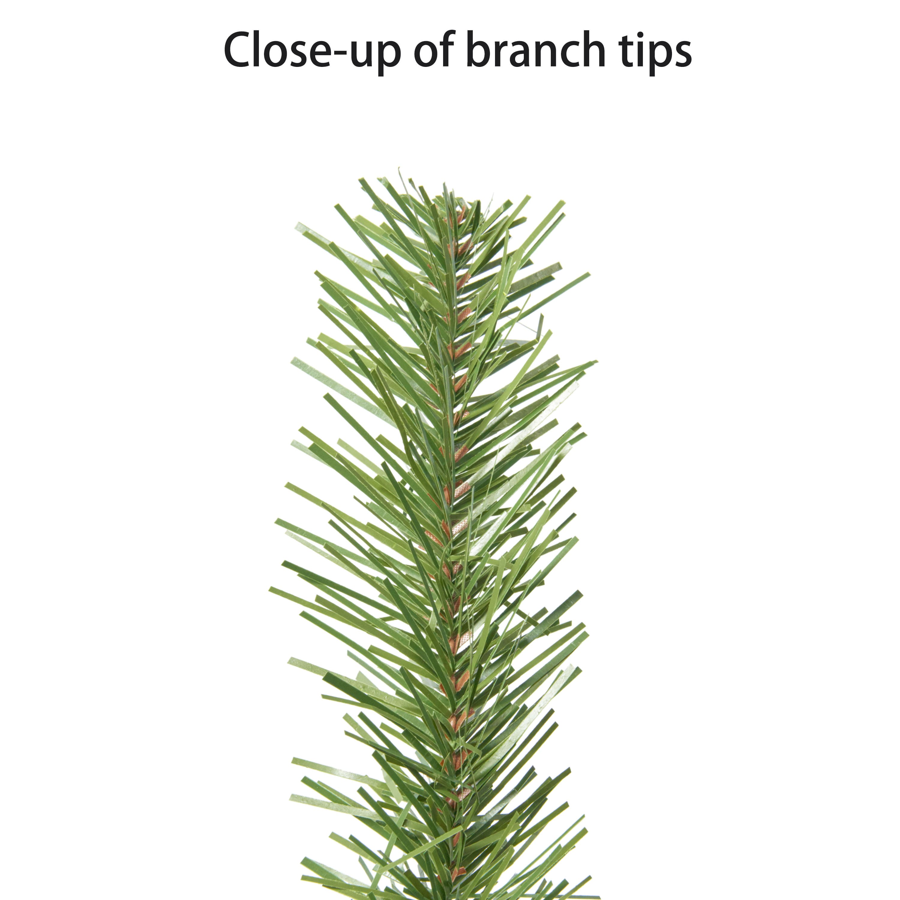 6ft. Pre-Lit Canadian Spruce Artificial Christmas Tree, Warm White LED Lights