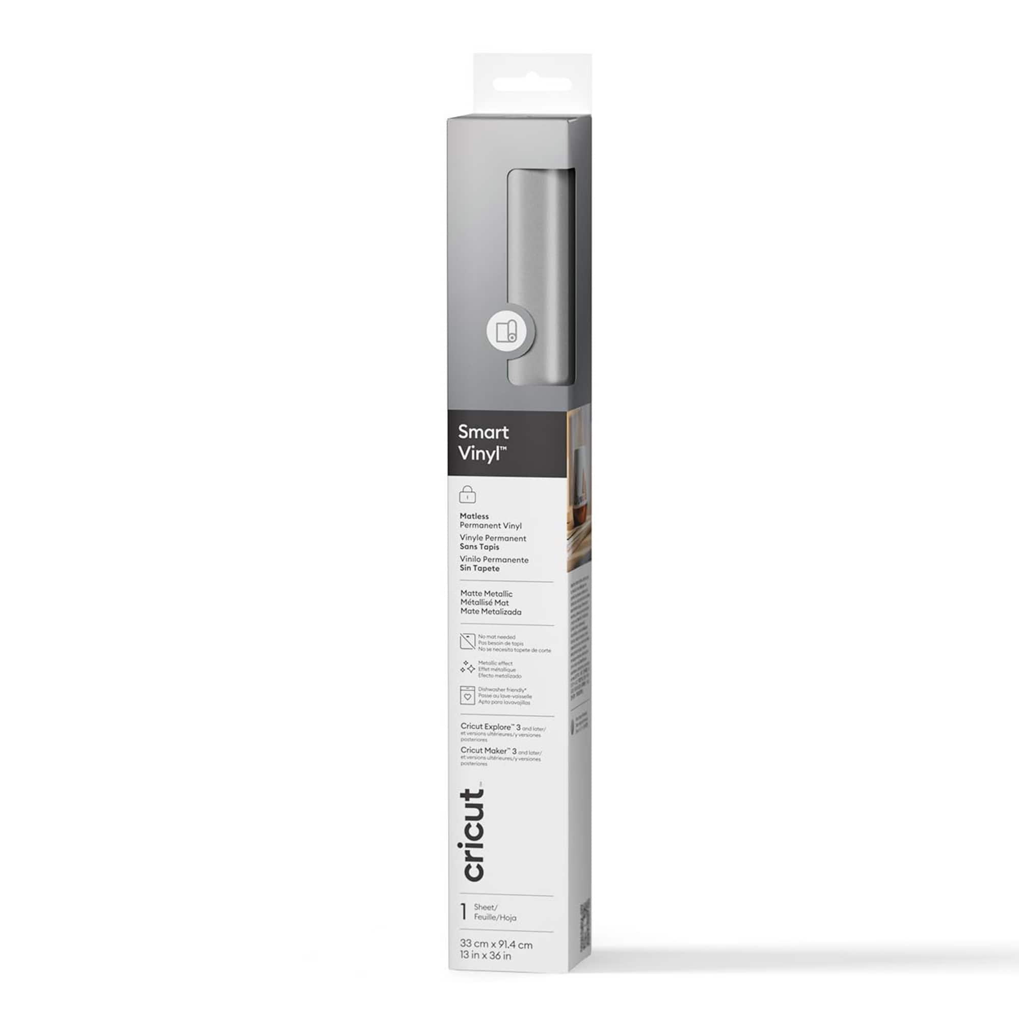 新品(保証書付)25-26 GRAY SONICAL MACH LT152w Cricut® Permanent Smart Vinyl™ Matte Metallic, Color: Silver