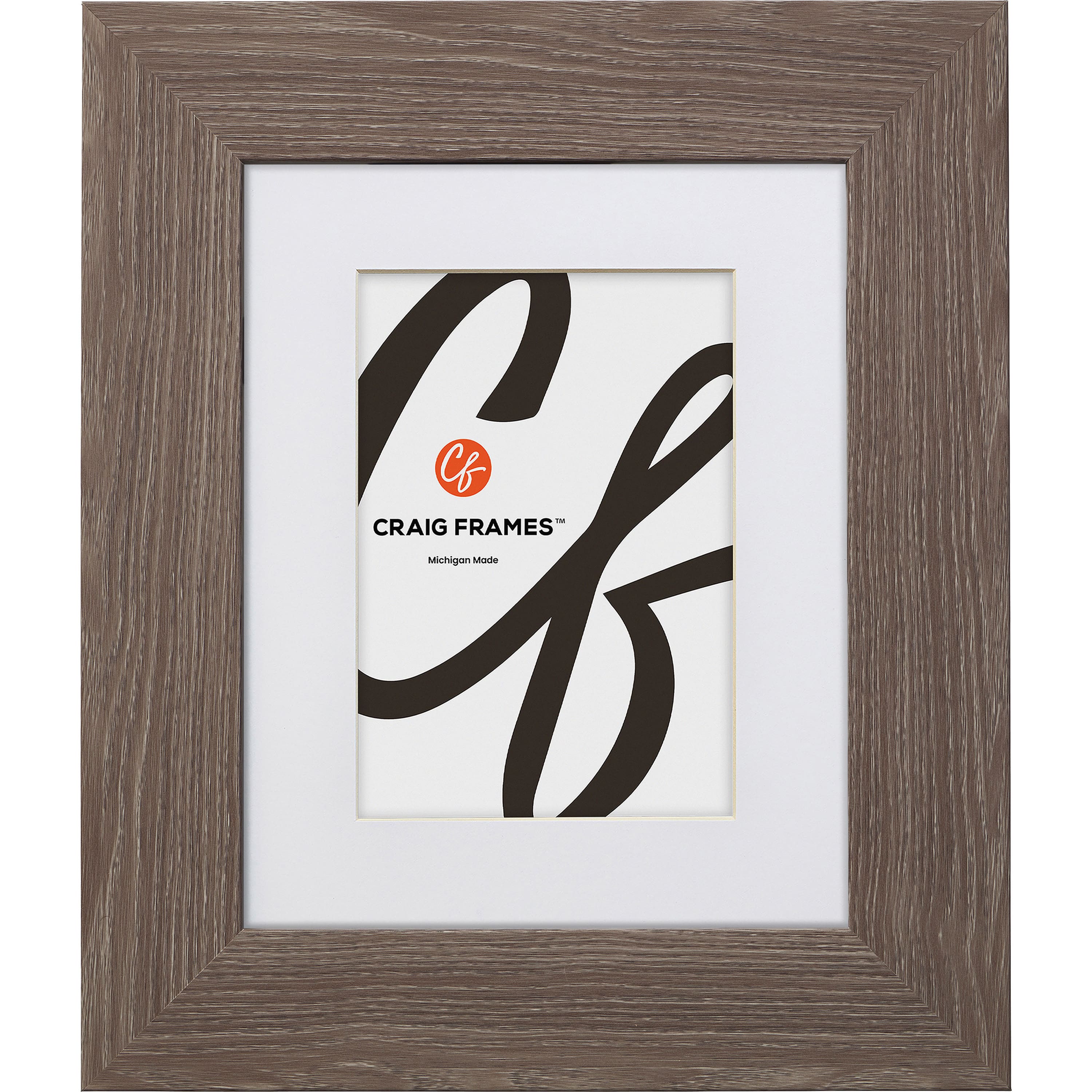 4 Pack Craig Frames American Barn Farmhouse Gray Picture Frame with Mat