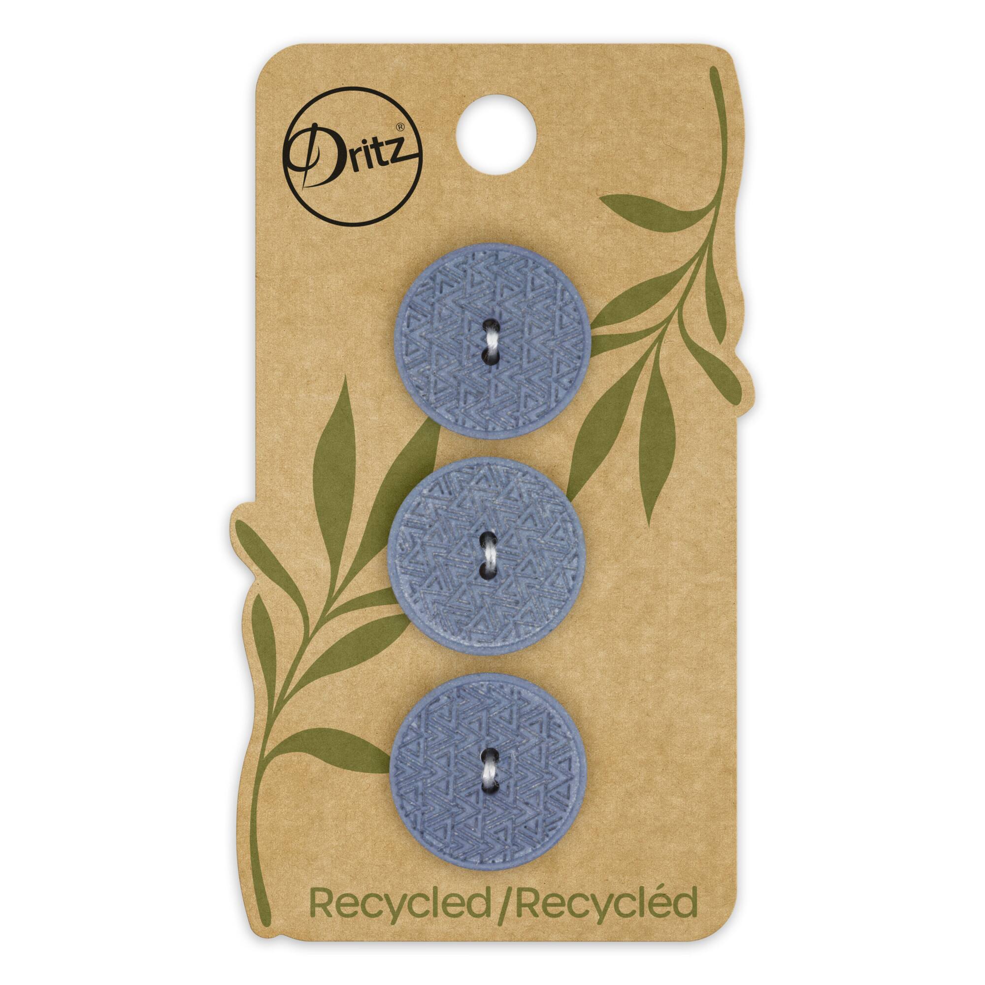 Dritz® 20mm Recycled Hemp Geometric Round Button