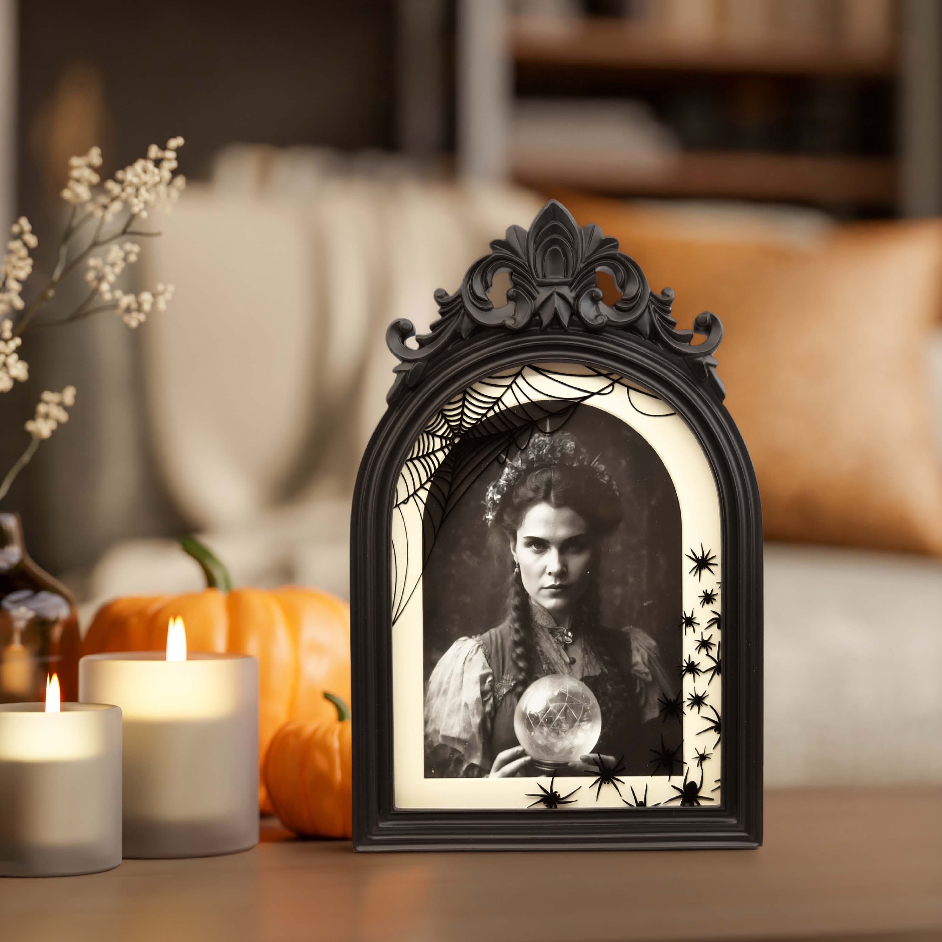 5" x 7" Black Arch with Spiders Tabletop Frame with Mat by Ashland®