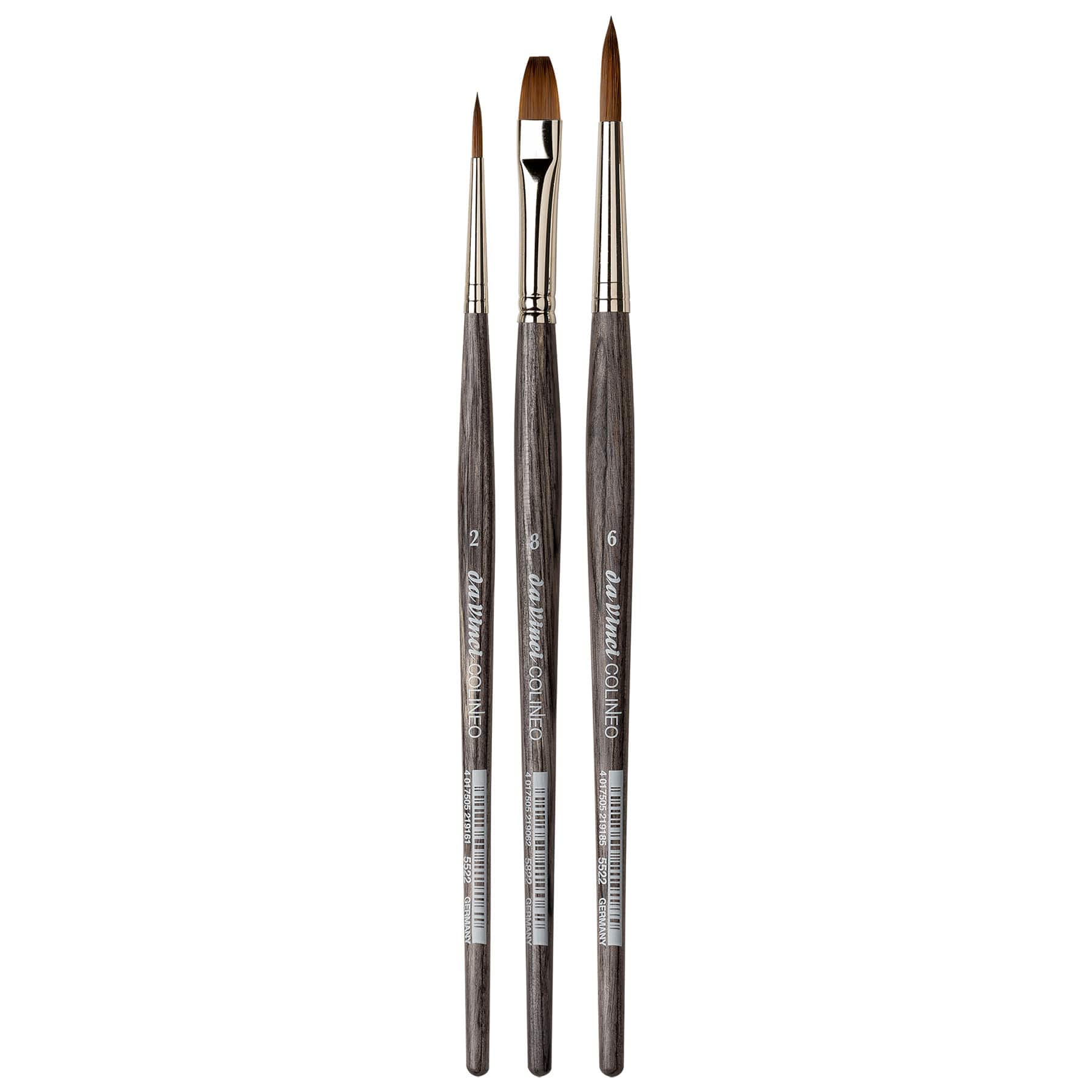 da Vinci COLINEO 3 Piece Synthetic Red Sable Brush Set