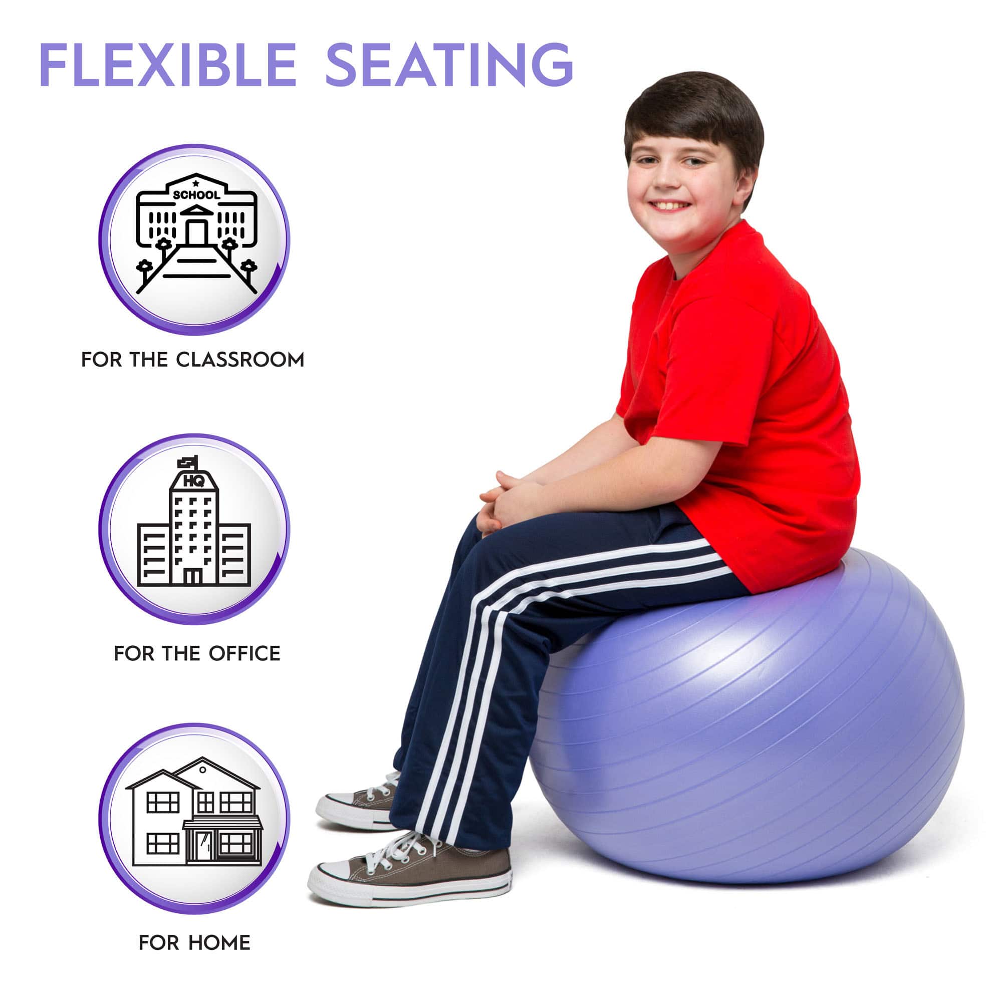 Bouncyband® 22" Purple Balance Ball