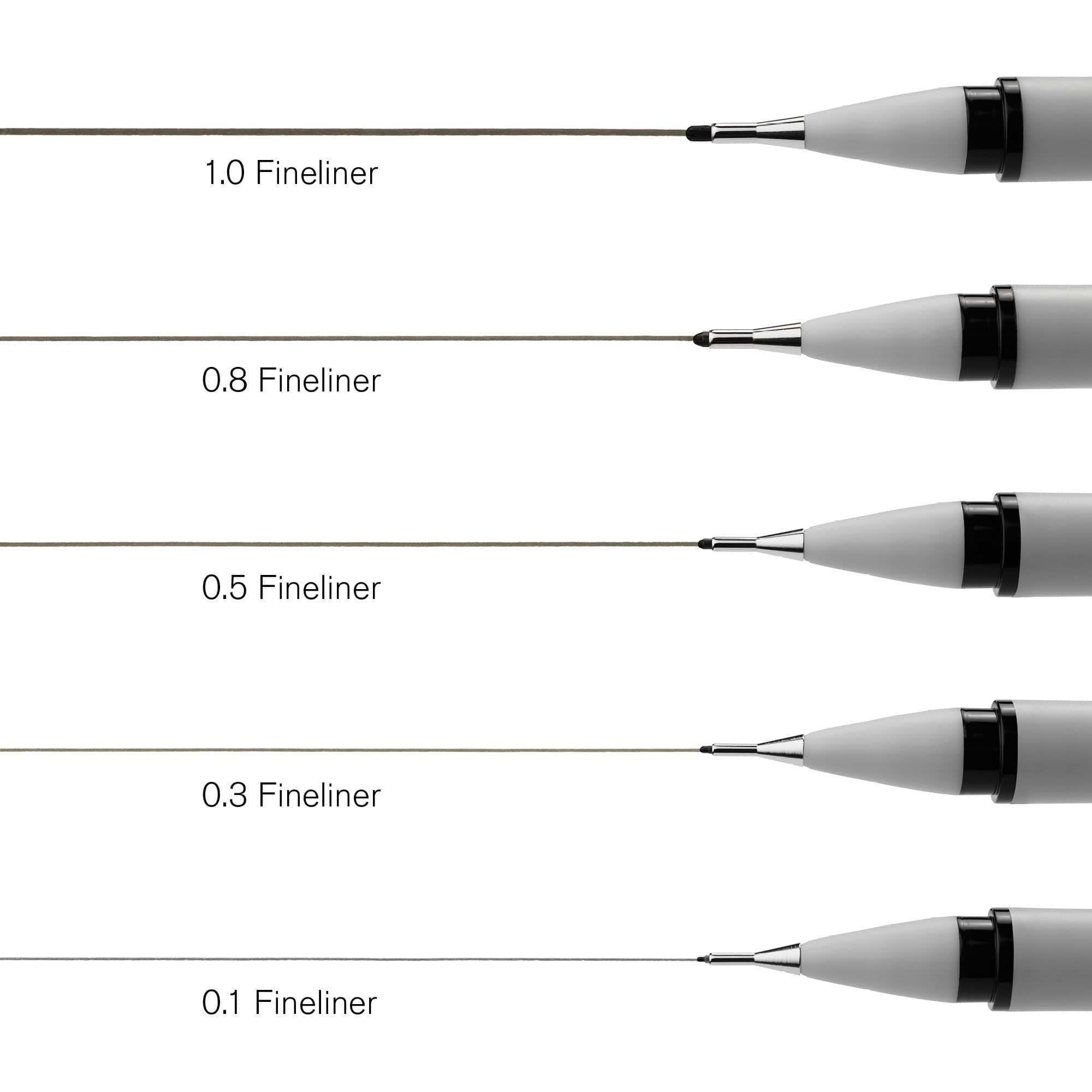 Winsor & Newton™ Fineliners Black Pen Set