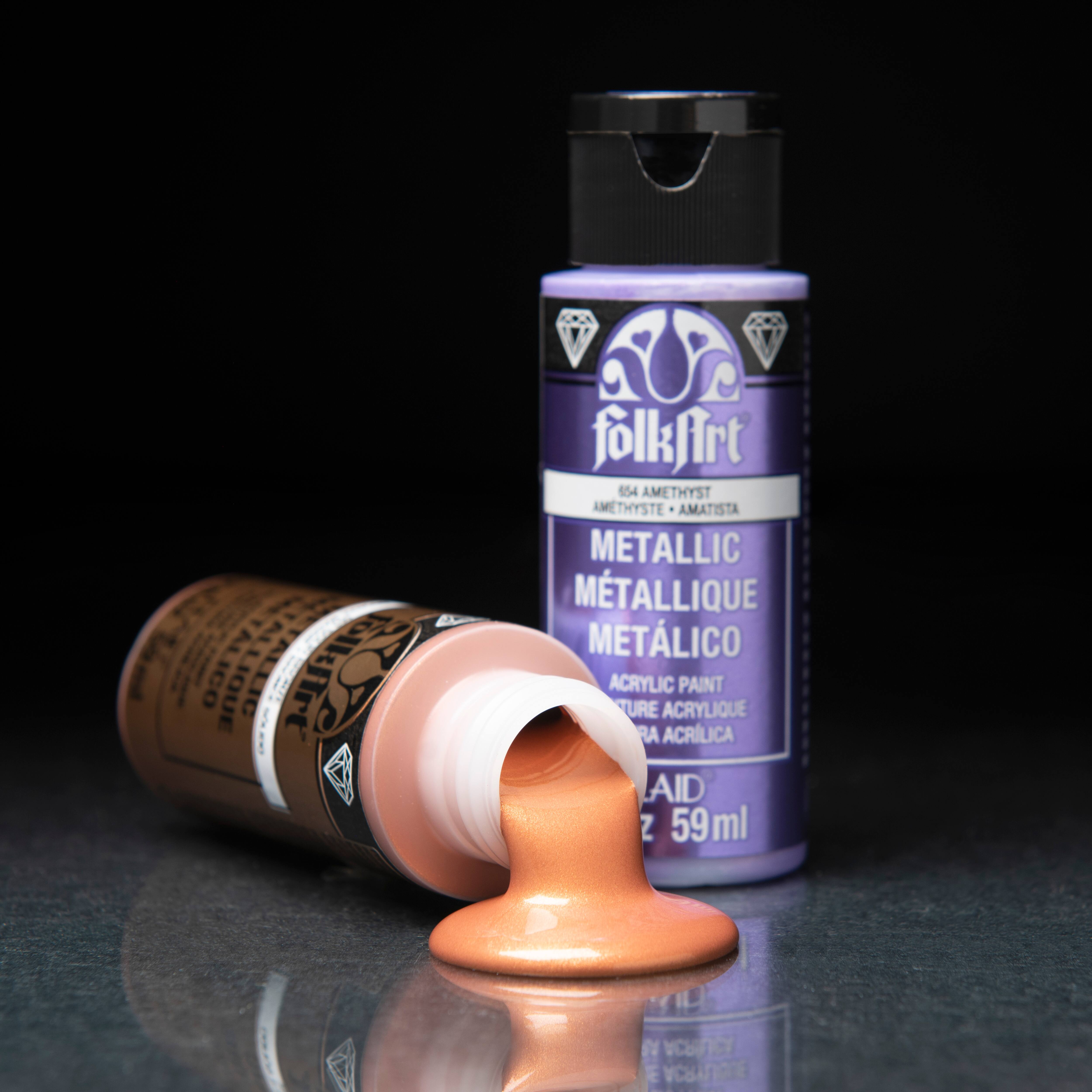 FolkArt® Metallic Satin Acrylic Craft Paint 8 Color Set