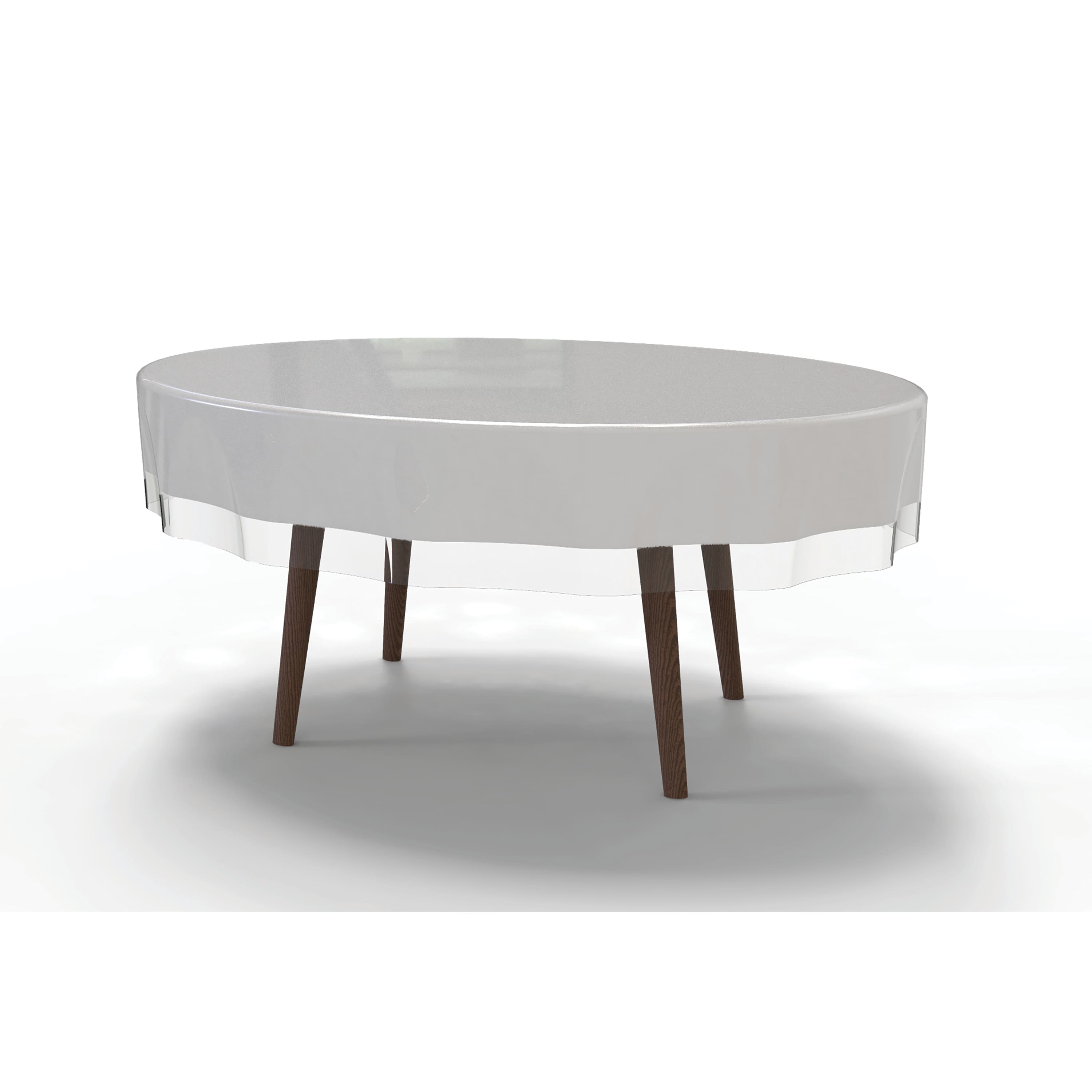 Home Details 70" Clear Round Tablecloth Protector