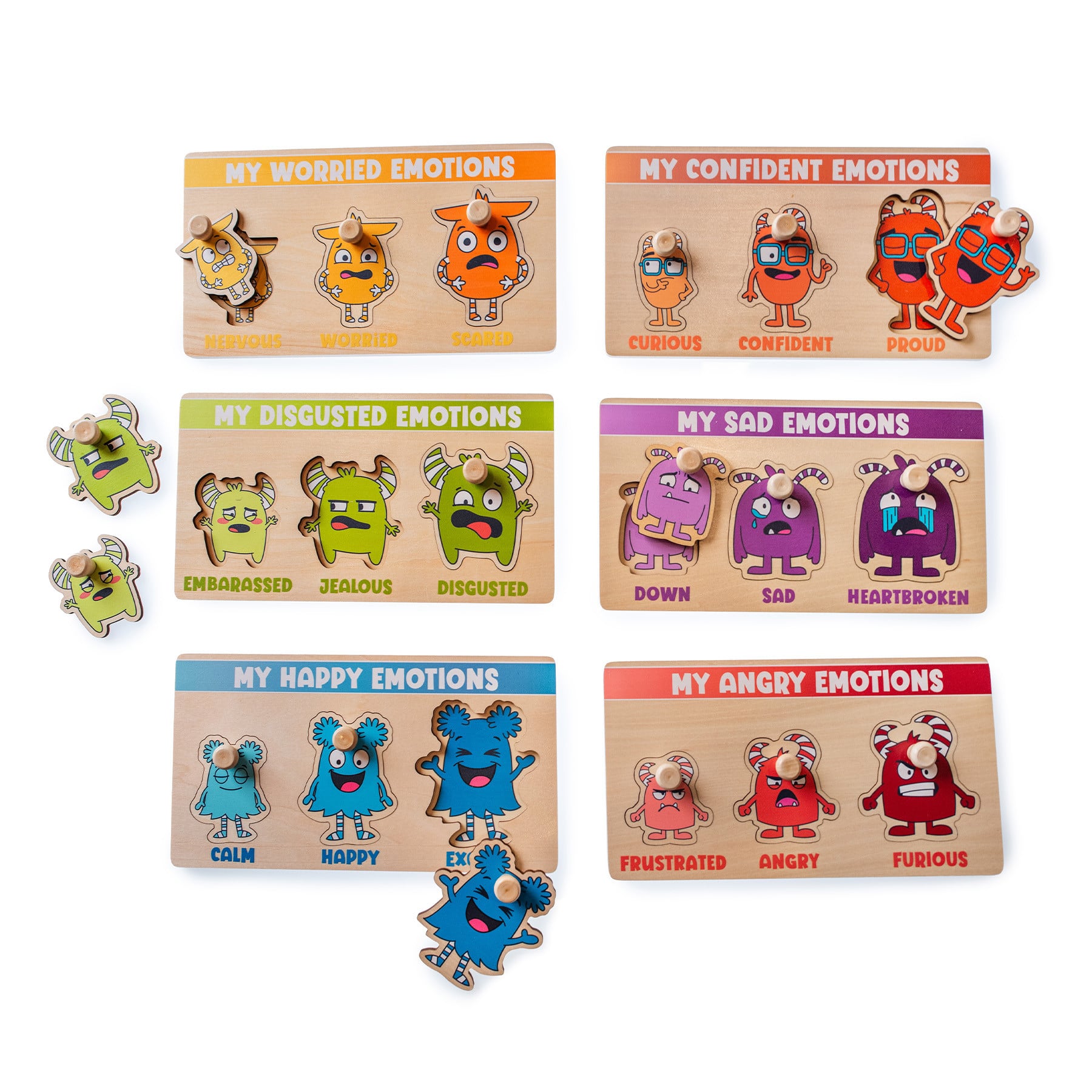 My Emotion Levels Peg Puzzle Set