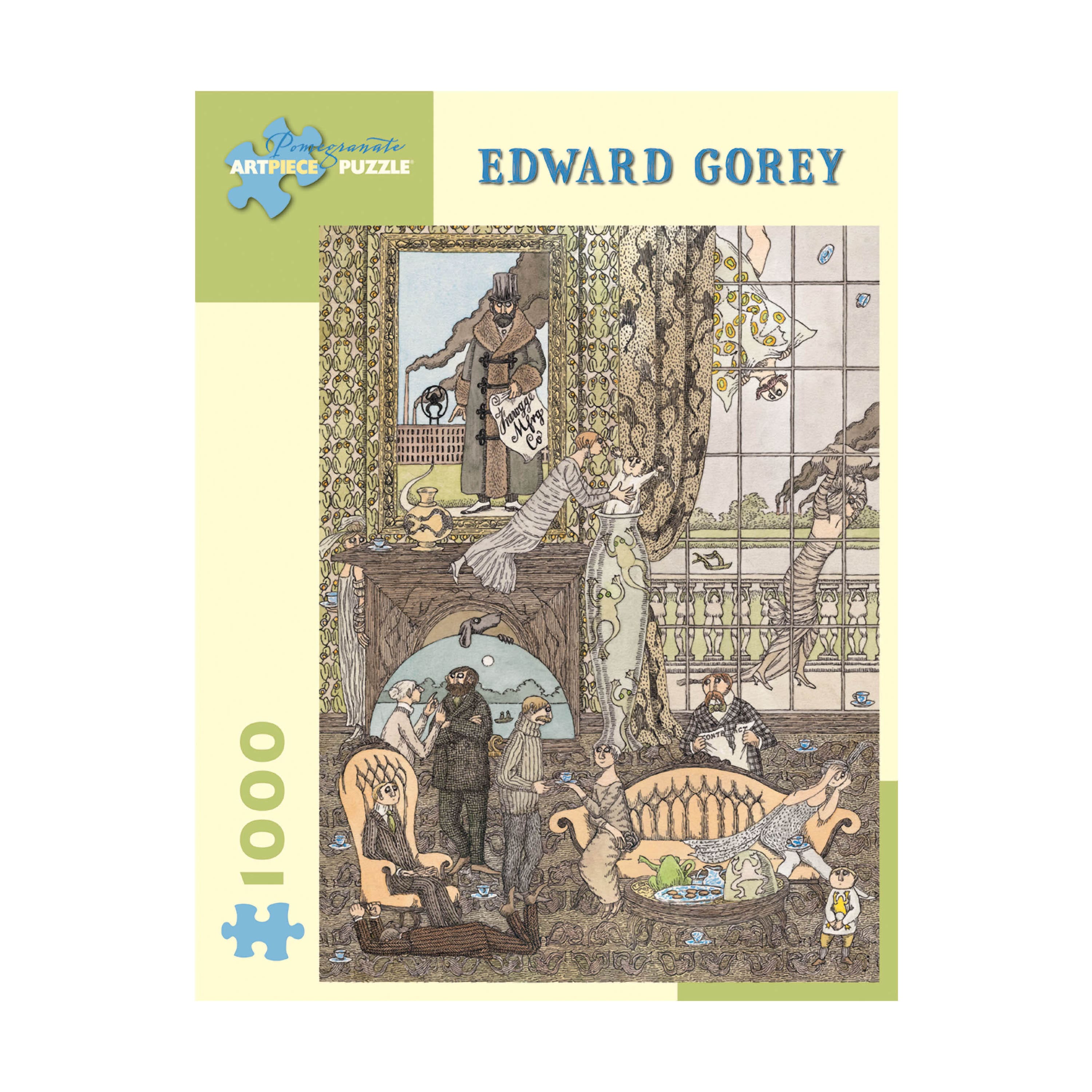 Pomegranate Artpiece Puzzle™ Edward Gorey Frawgee Manufacturing Co. 1000 Piece Puzzle