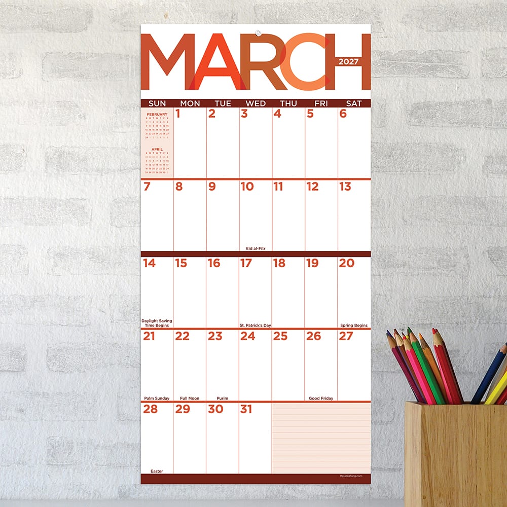 2027 Big Print Mini Calendar