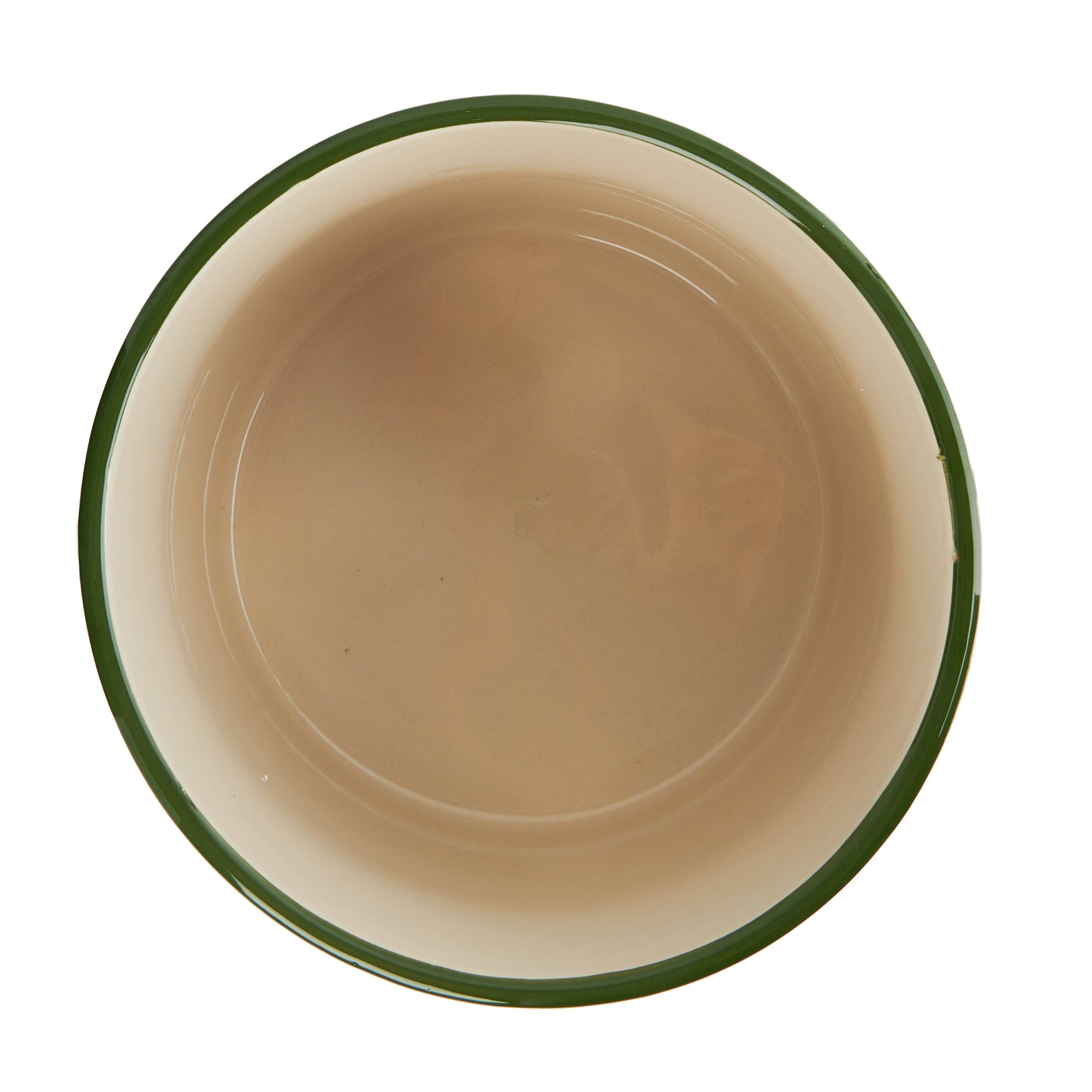 Hello Honey® 8" Footed Stoneware Planter with Abstract Print