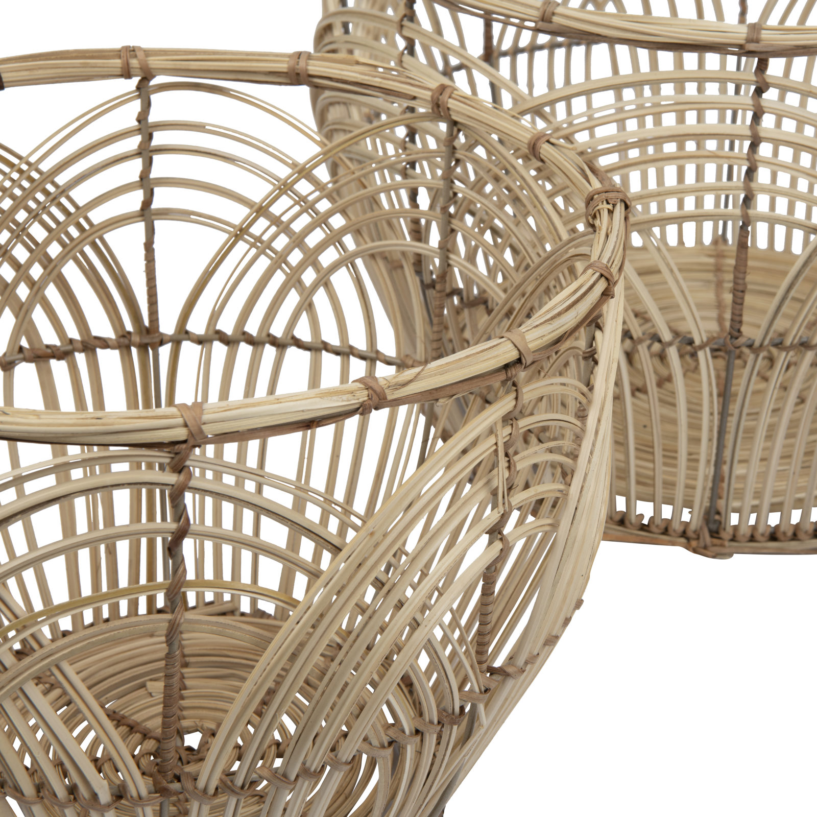 Hello Honey® Natural Handmade Decorative Rattan Basket Set
