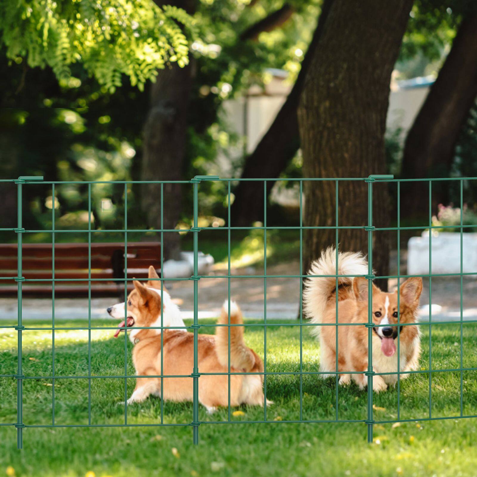NEX™ Green Rustproof Metal Folding Fence, 35ct.