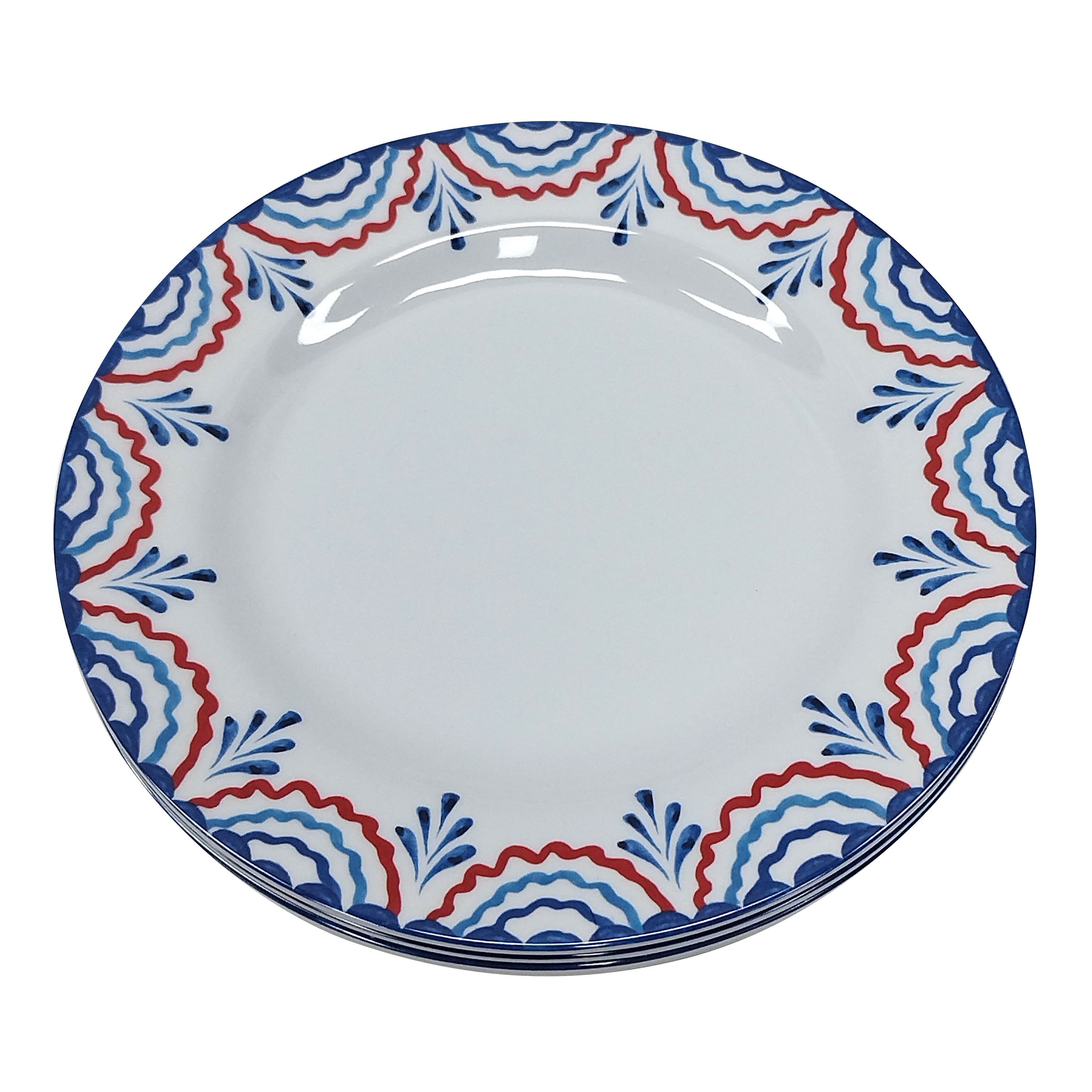 9" Red, White & Blue Melamine Dinner Plates, 4ct. by Celebrate It™